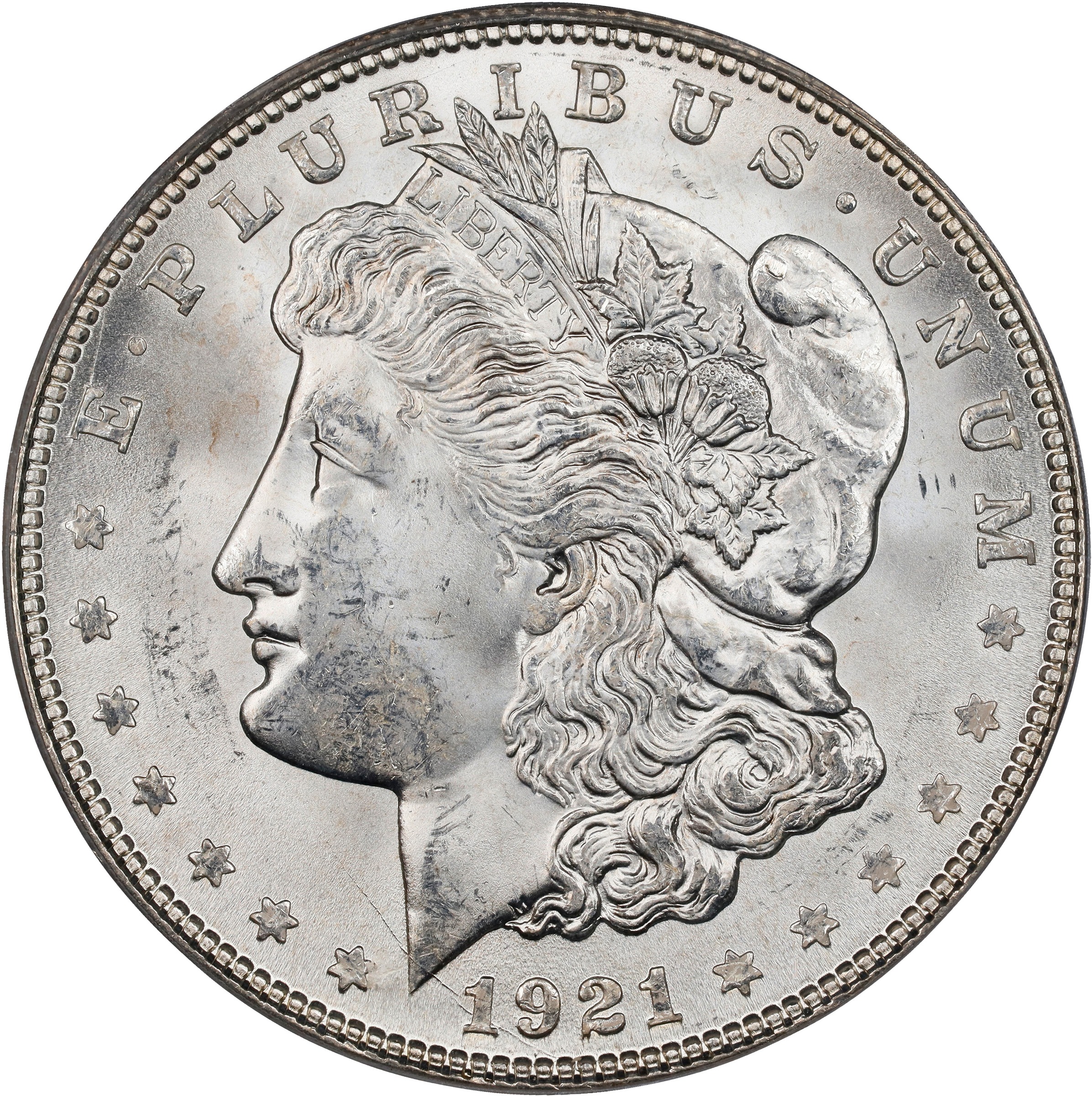 1921-D $1  Die Break E, VAM-1P MS thumbnail 6