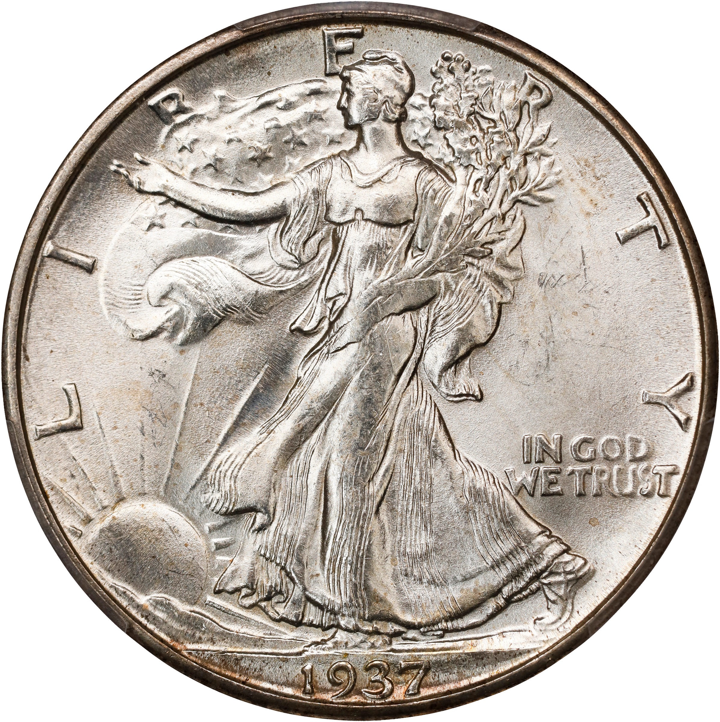 1937-D 50c MS68 CAC thumbnail 3