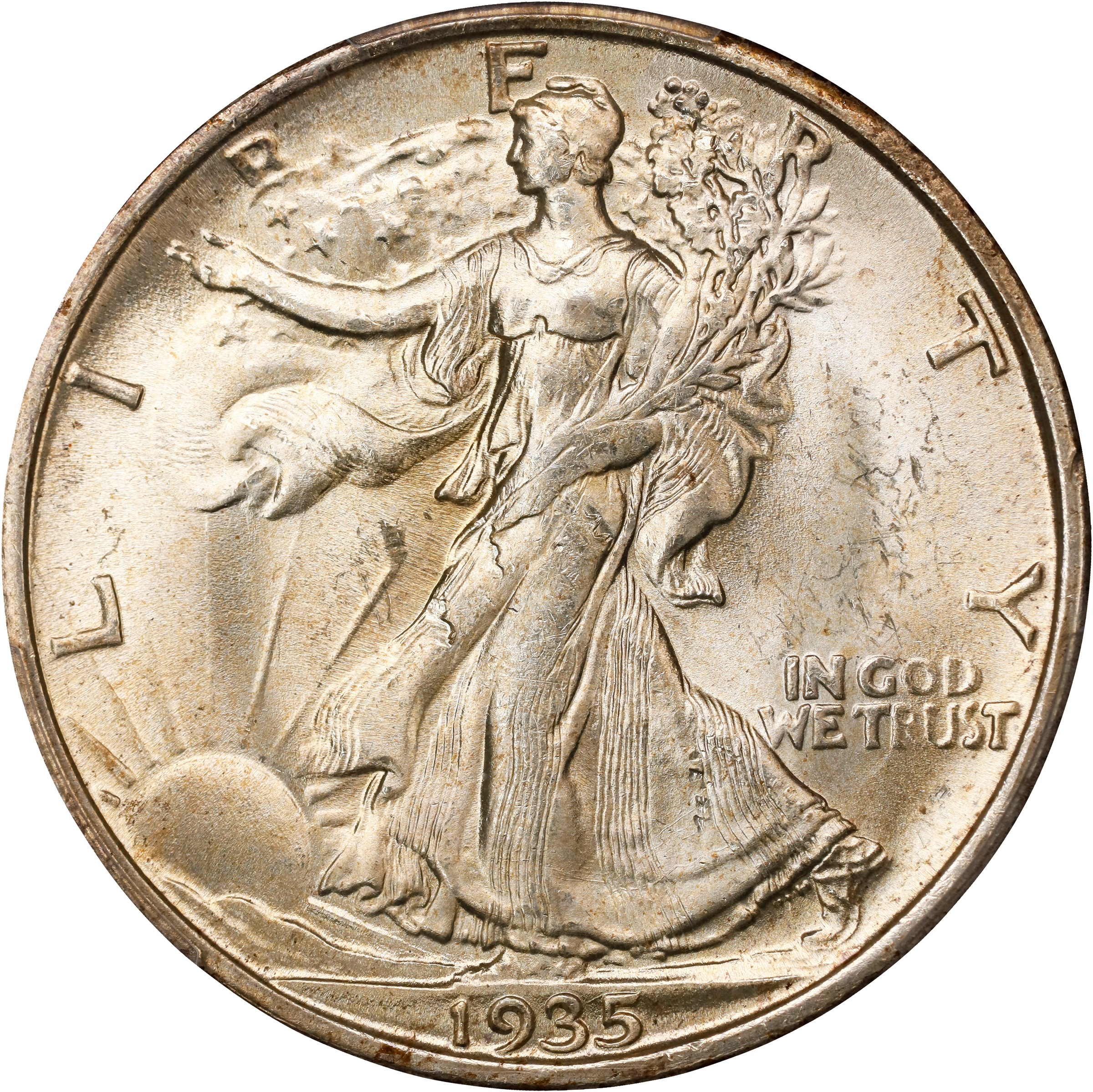 1935-S 50c MS66 CAC thumbnail 3