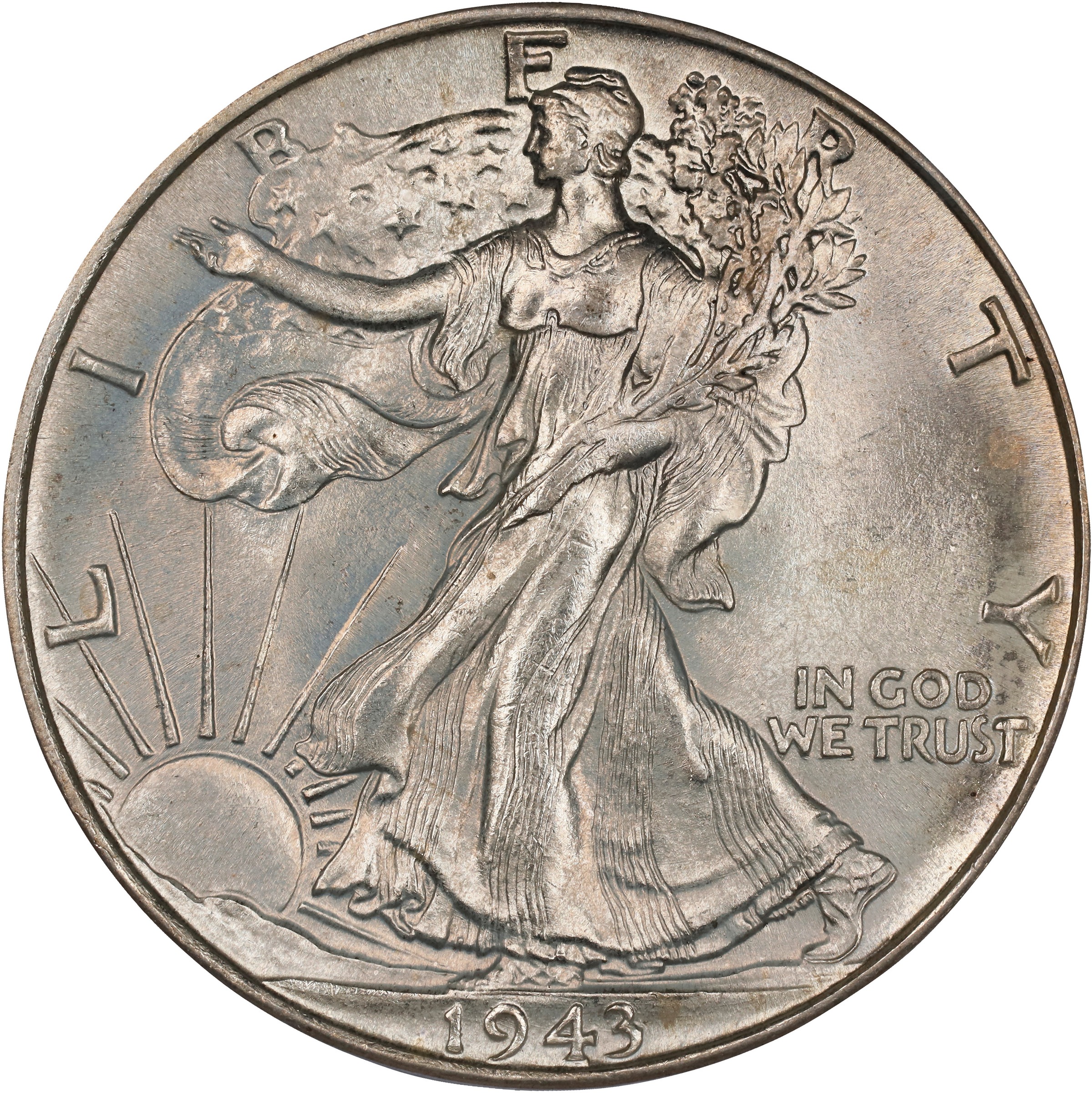1943 50c G6 CAC thumbnail 6