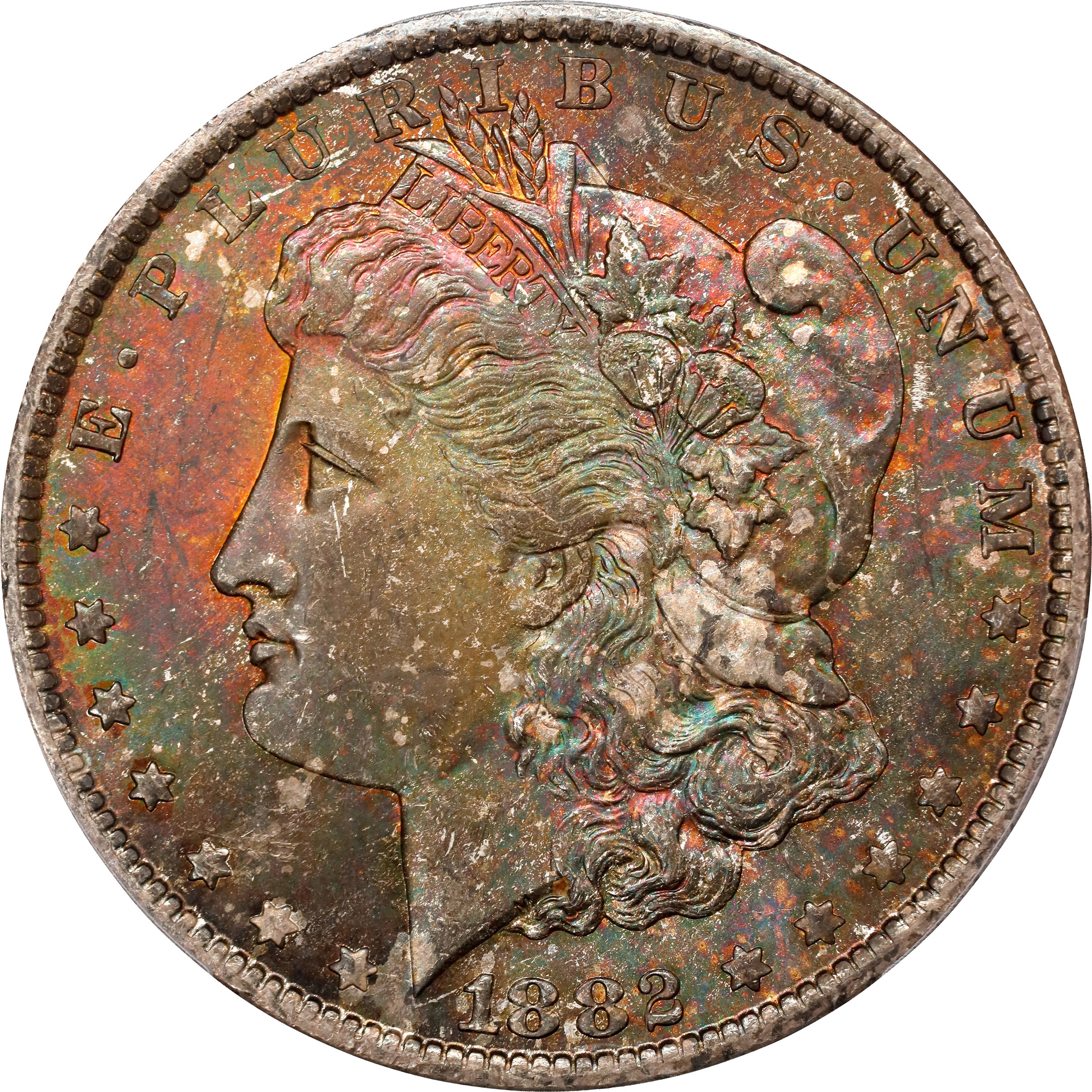 1882-CC $1  Multiple Vee Clashed Reverse, VAM-2C3 VG8 thumbnail 8
