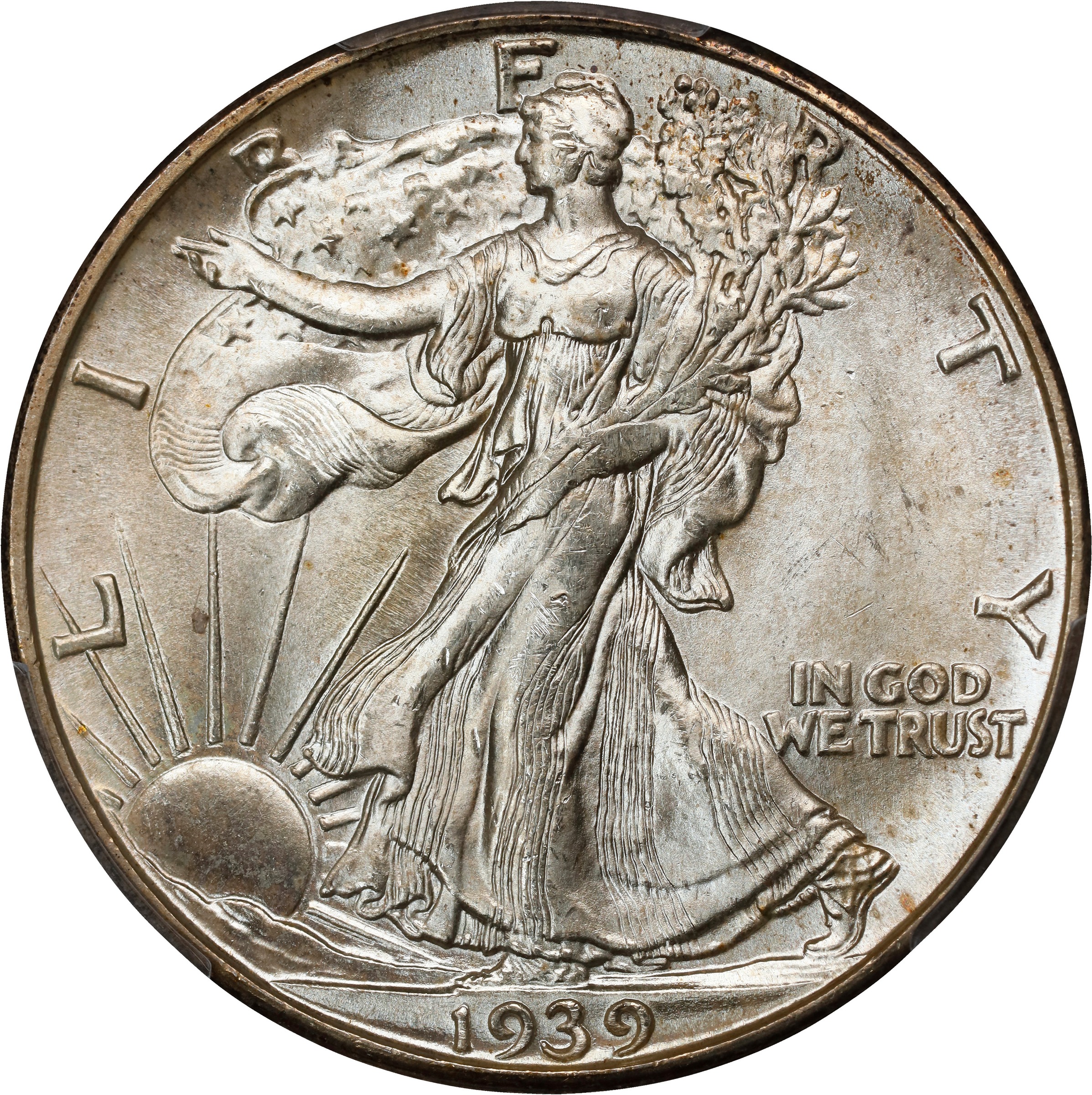 1939-D 50c AU50 CAC thumbnail 3