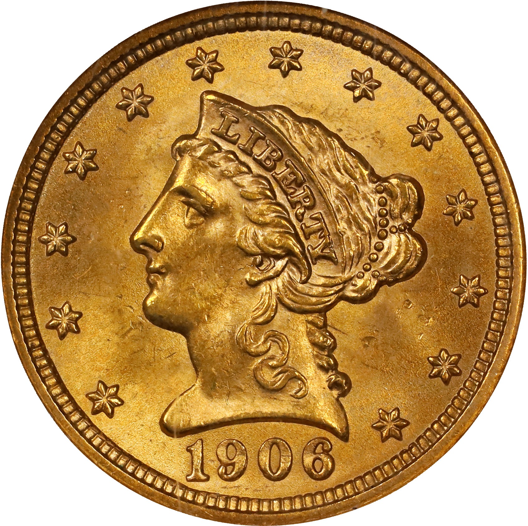 1906 $2 1/2 MS thumbnail 3