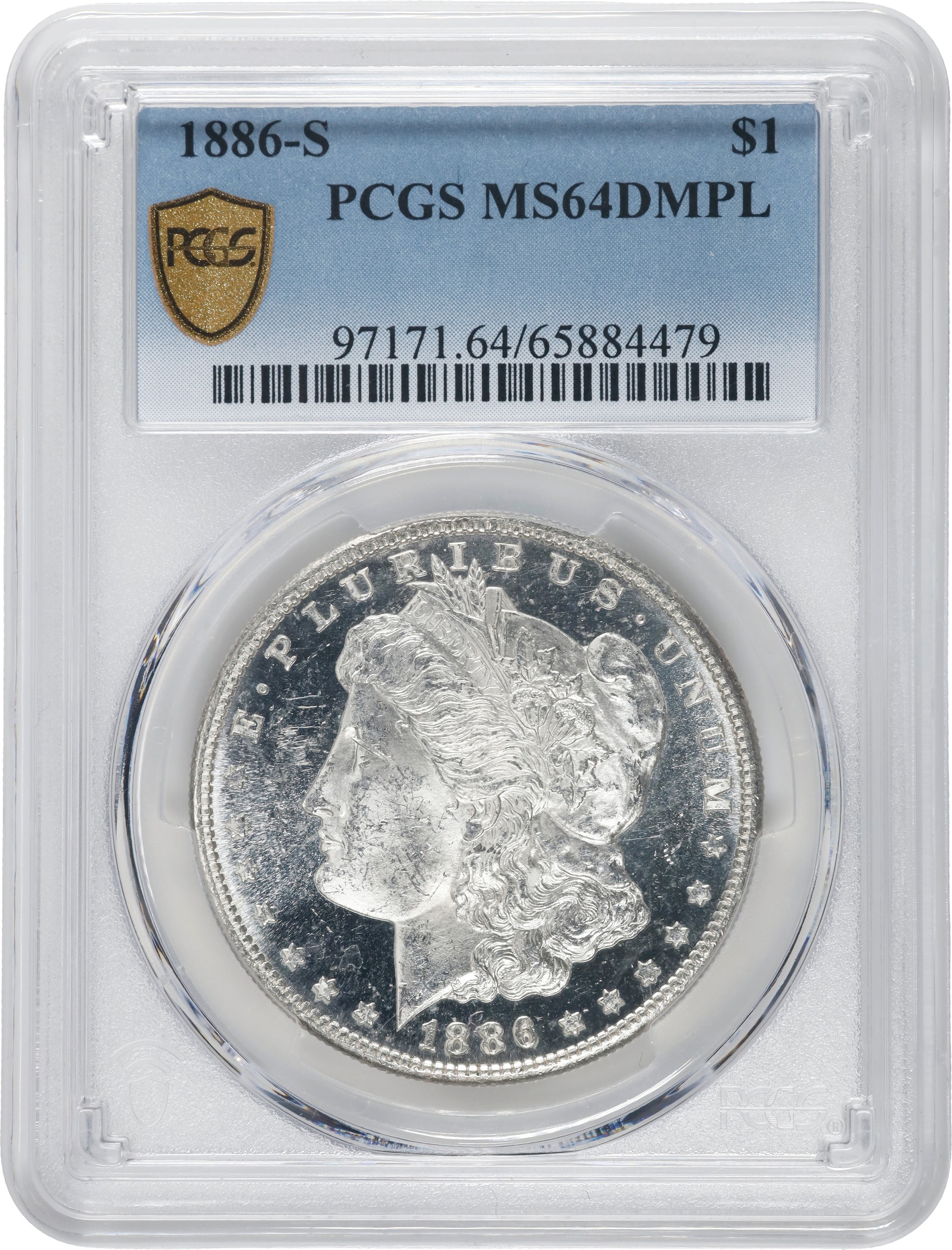 1886-S $1  MS DMPL MS63 DMPL CAC thumbnail 19