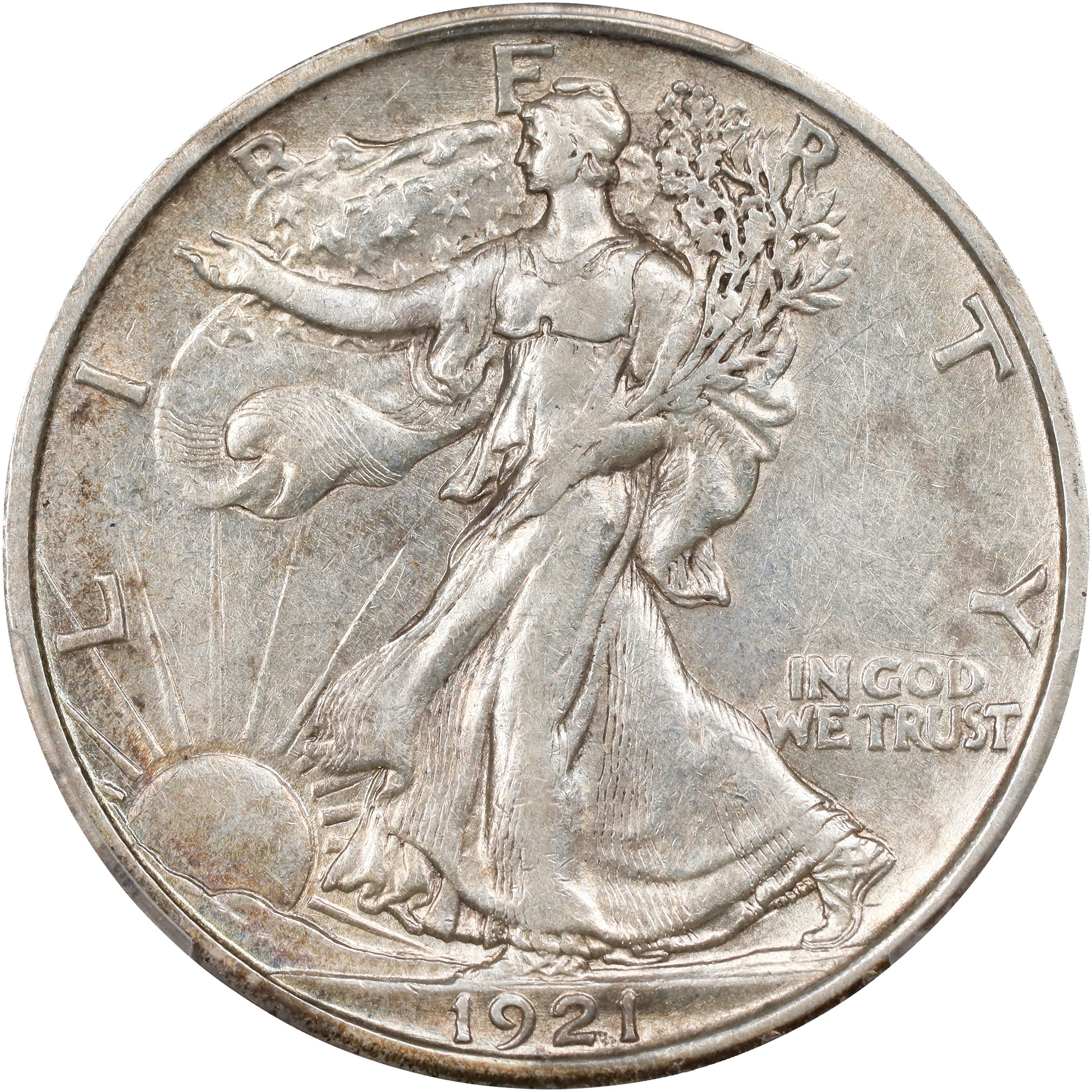 1921-D 50c F15 CAC thumbnail 2
