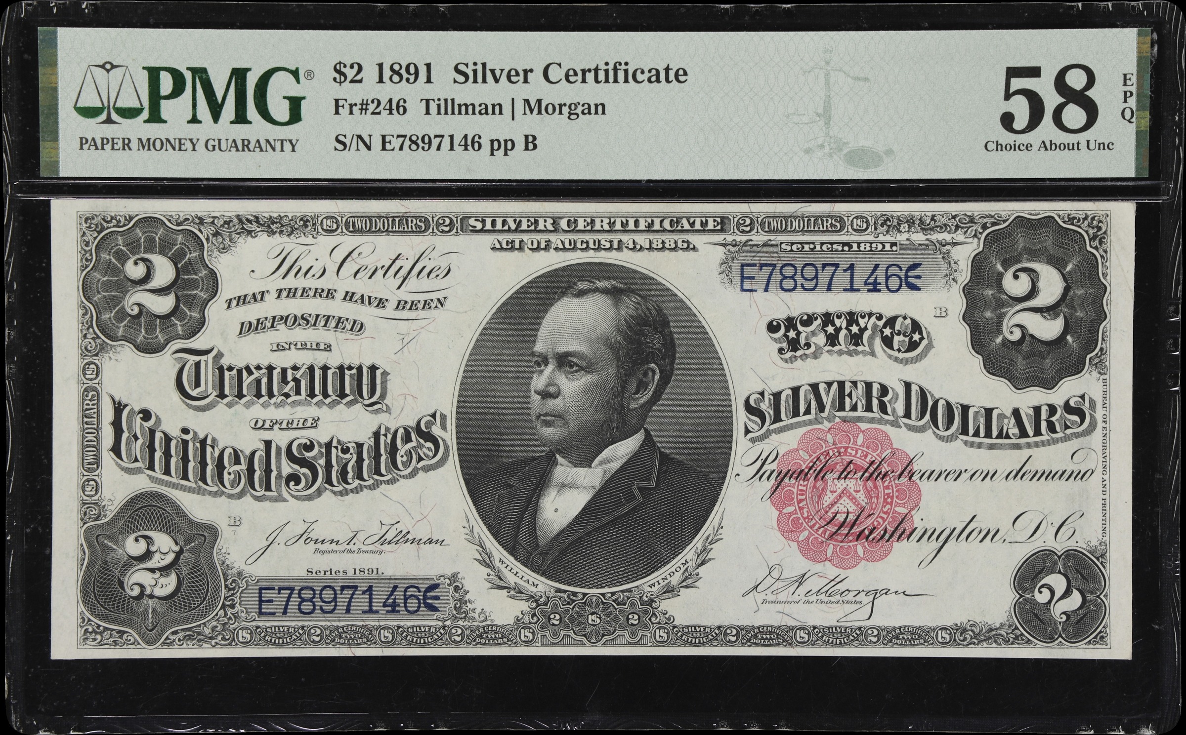 1891 $2  (Fr. 246) thumbnail 2