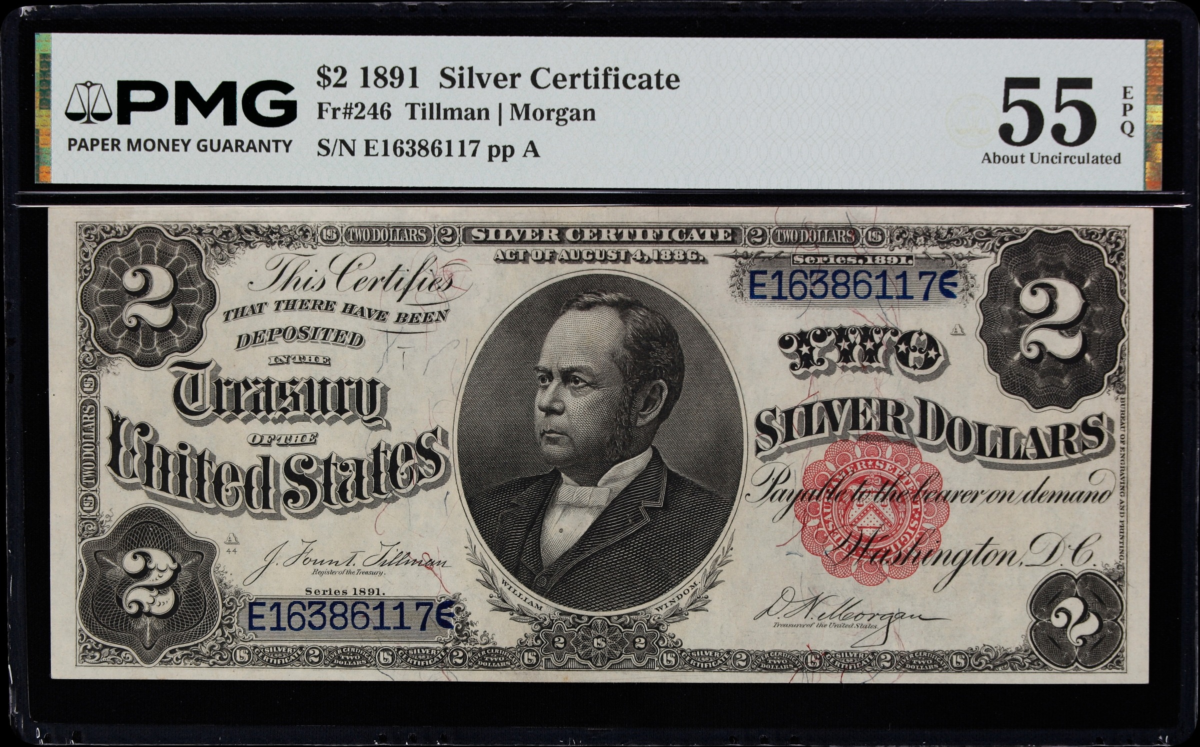 1891 $2  (Fr. 246) thumbnail 3