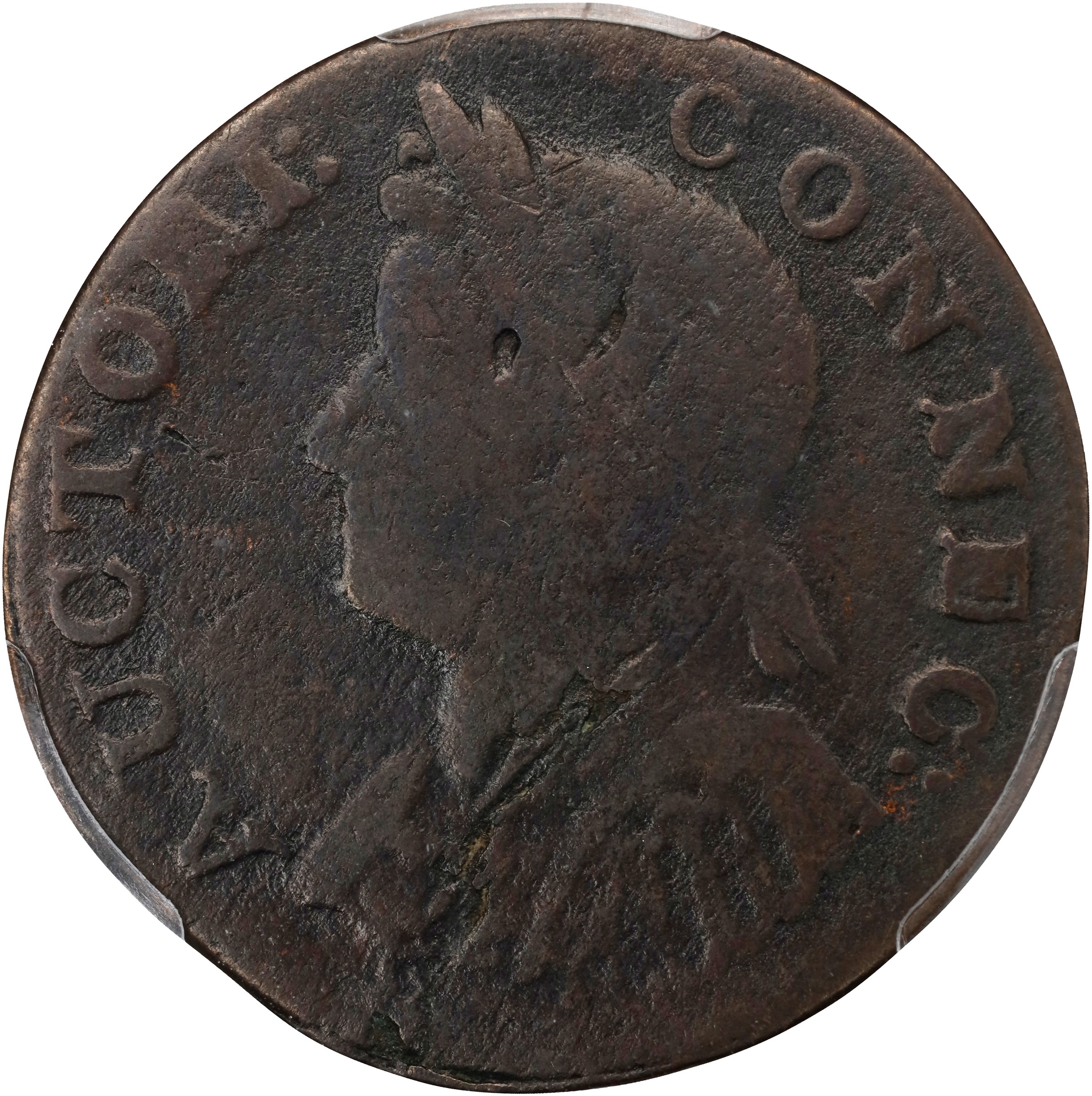 1786 Copper Connecticut, Mailed Bust Left MS BN thumbnail 2
