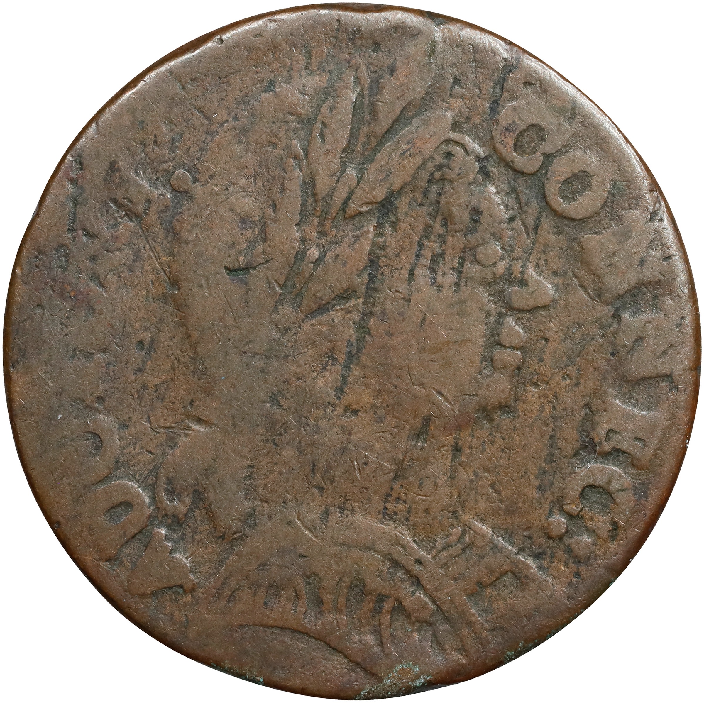 1785 Copper Connecticut, Bust Right MS BN thumbnail 2