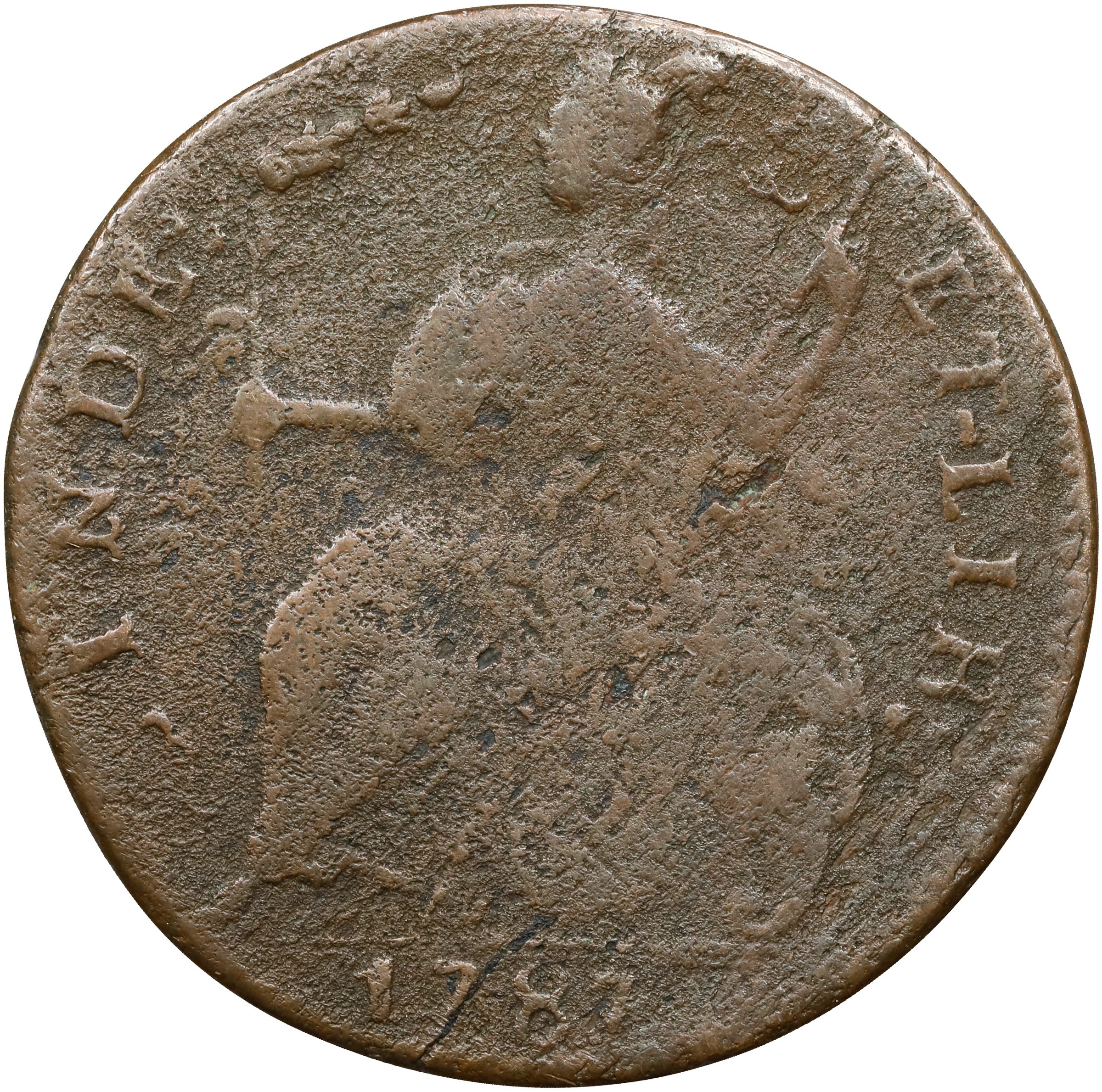 1787 Copper Connecticut, Draped Bust Left, ETLIR MS BN thumbnail 18