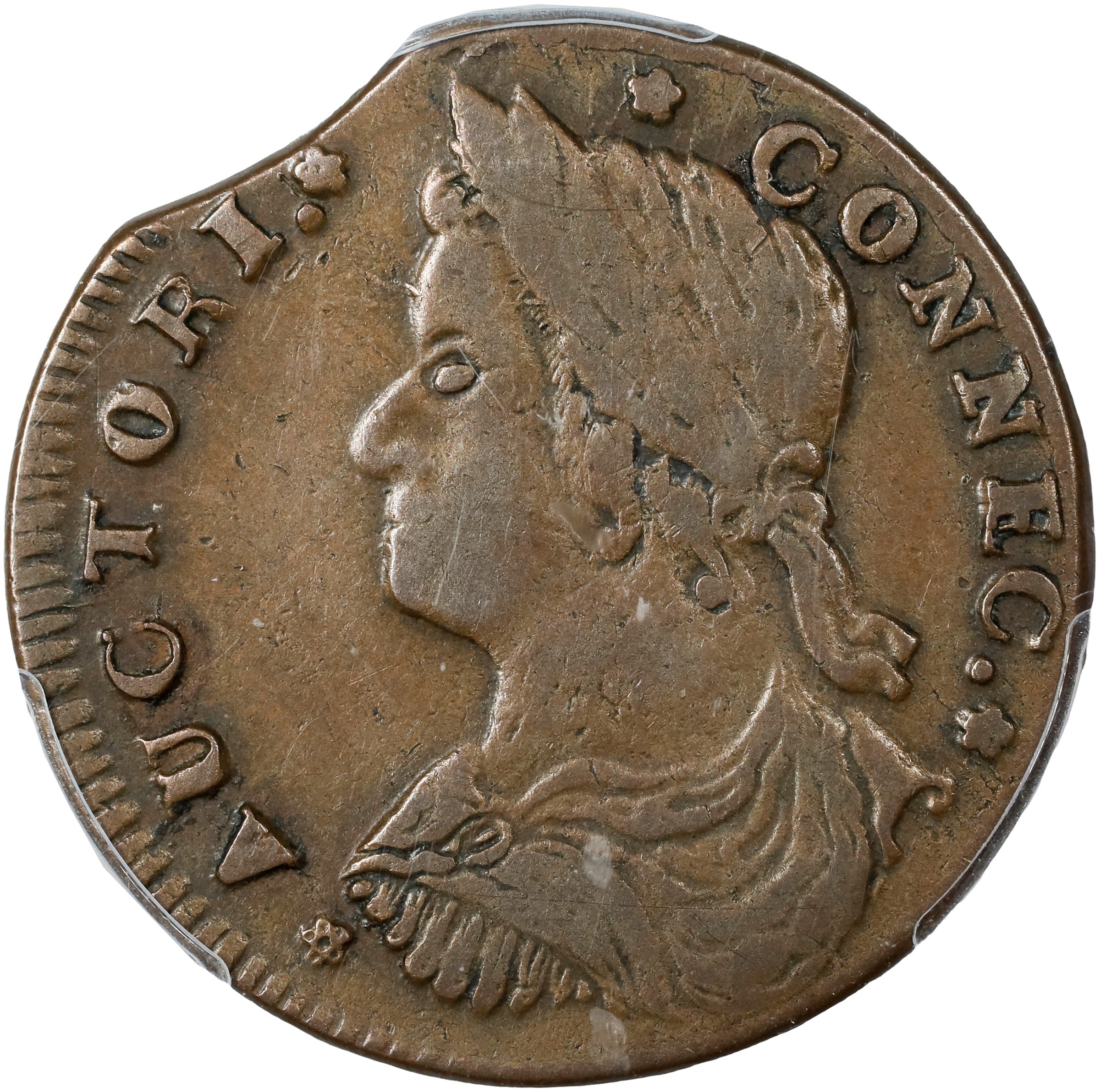 1787 Copper Connecticut, Draped Bust Left MS BN thumbnail 9