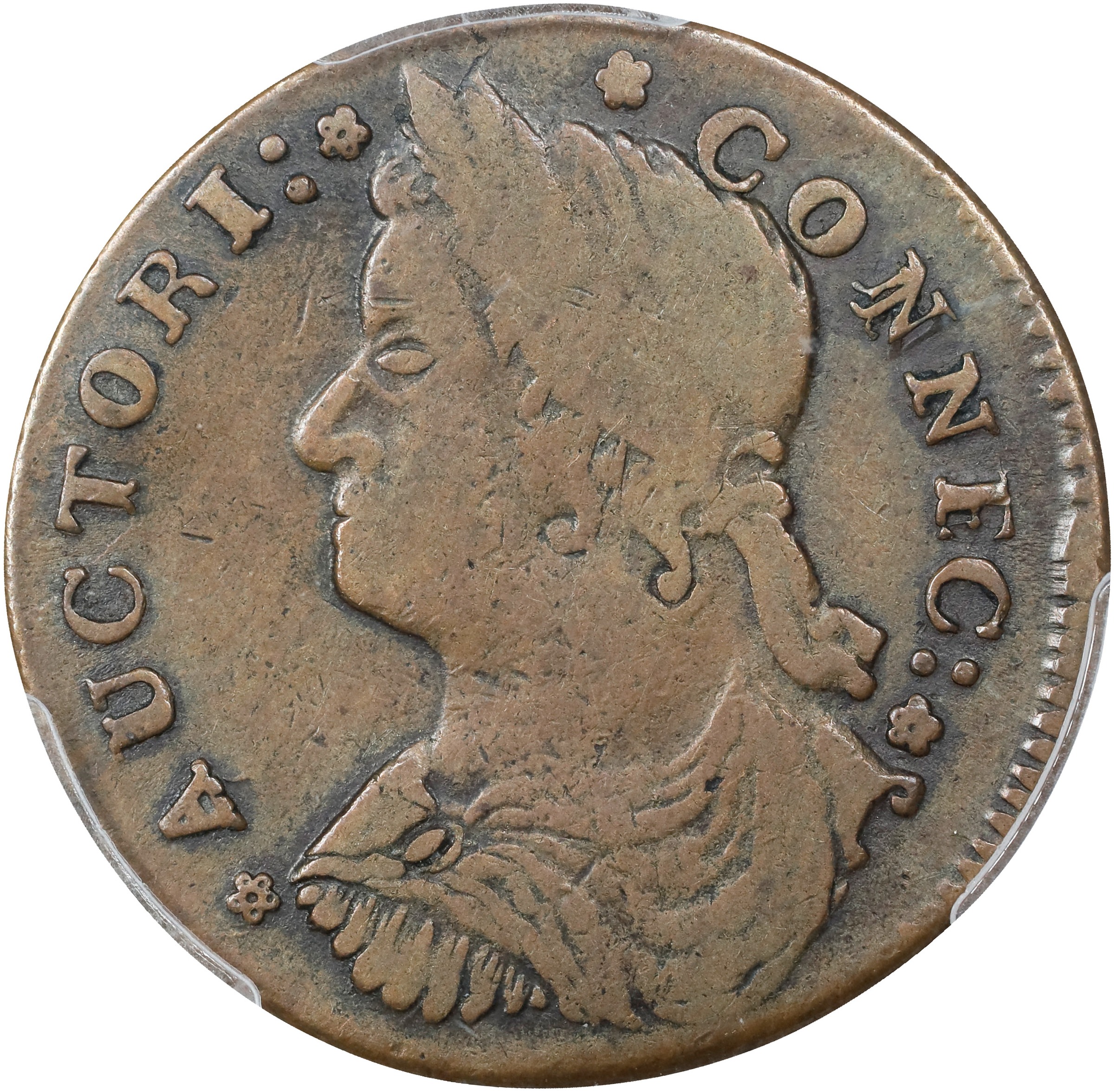 1787 Copper Connecticut, Draped Bust Left MS BN thumbnail 10