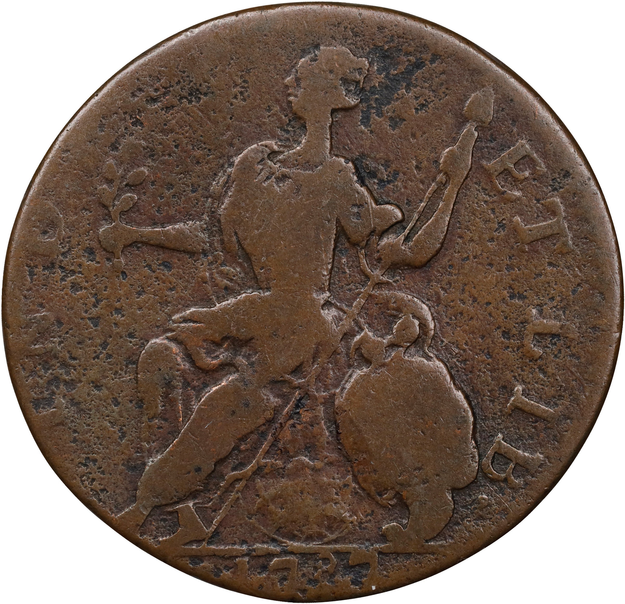 1787 Copper Connecticut, Mailed Bust Left, Horned MS BN thumbnail 13