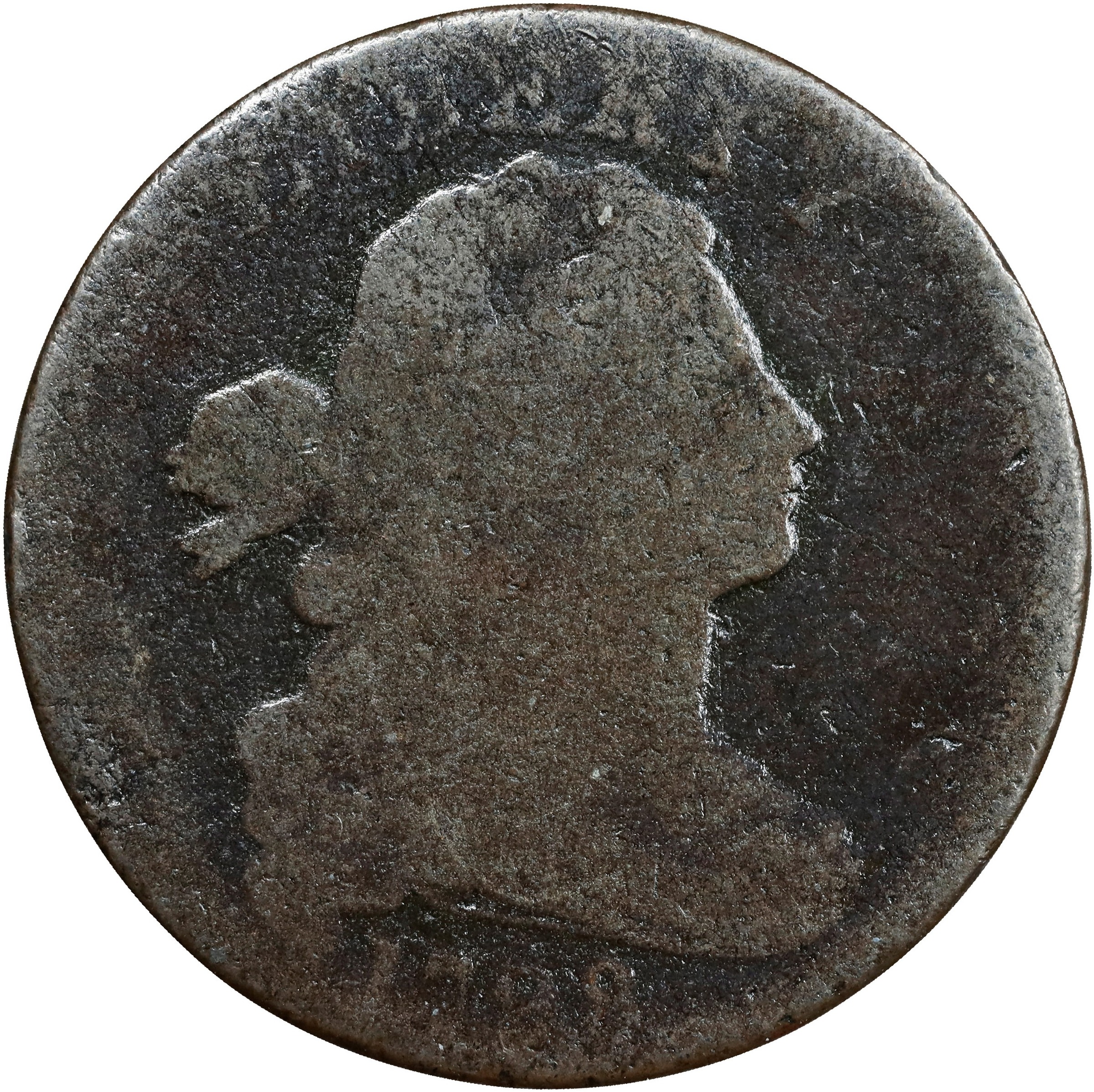 1798 1c 2nd Hair Style MS BN VG10 BN CAC thumbnail 2