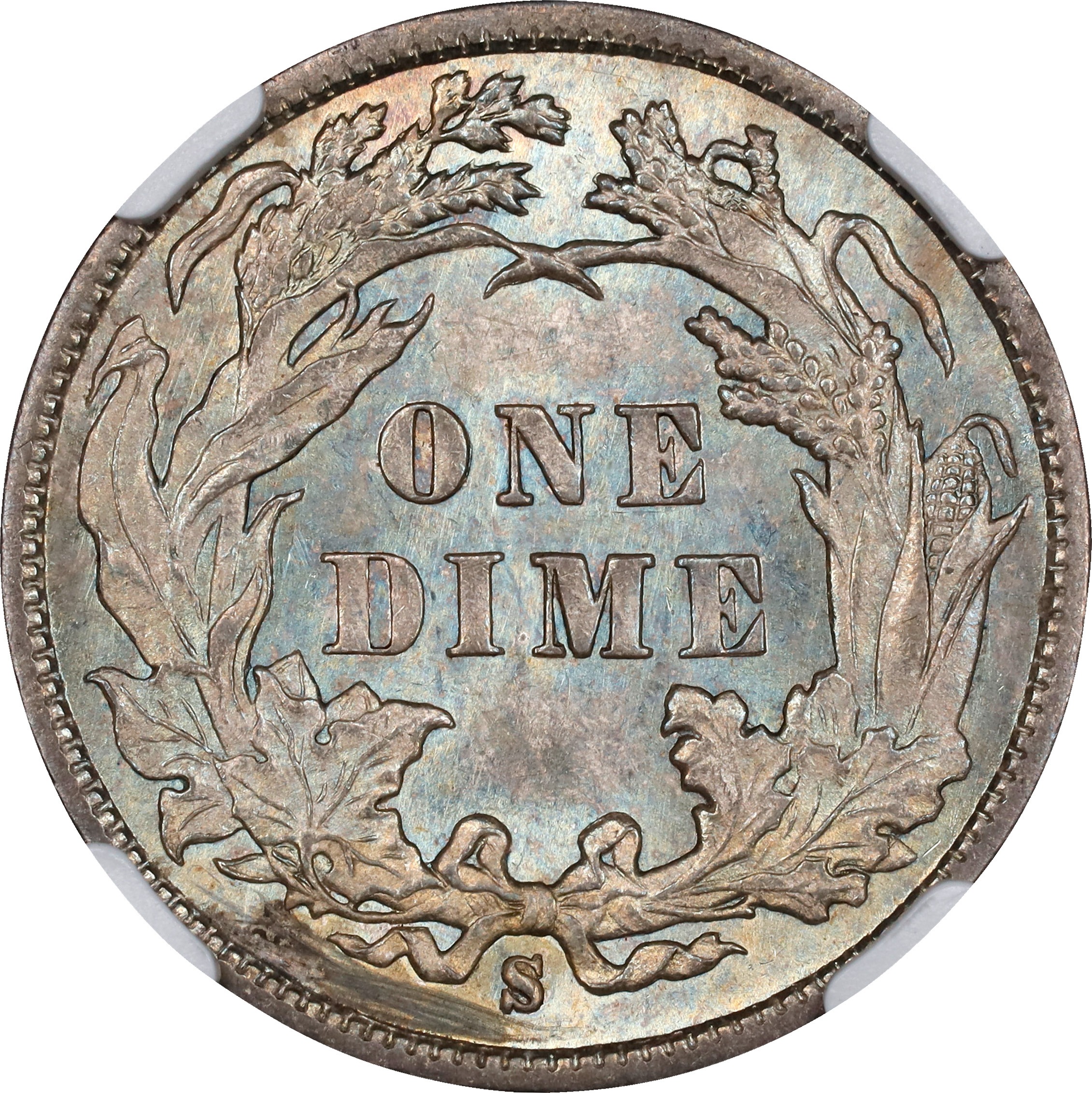 1890-S 10c F15 CAC thumbnail 21
