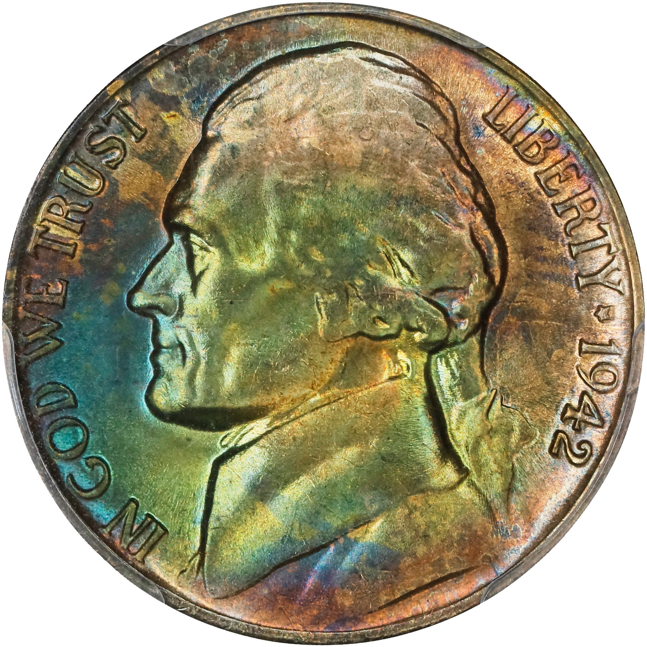 1942-P 5c Type 2, Silver MS FS thumbnail 2