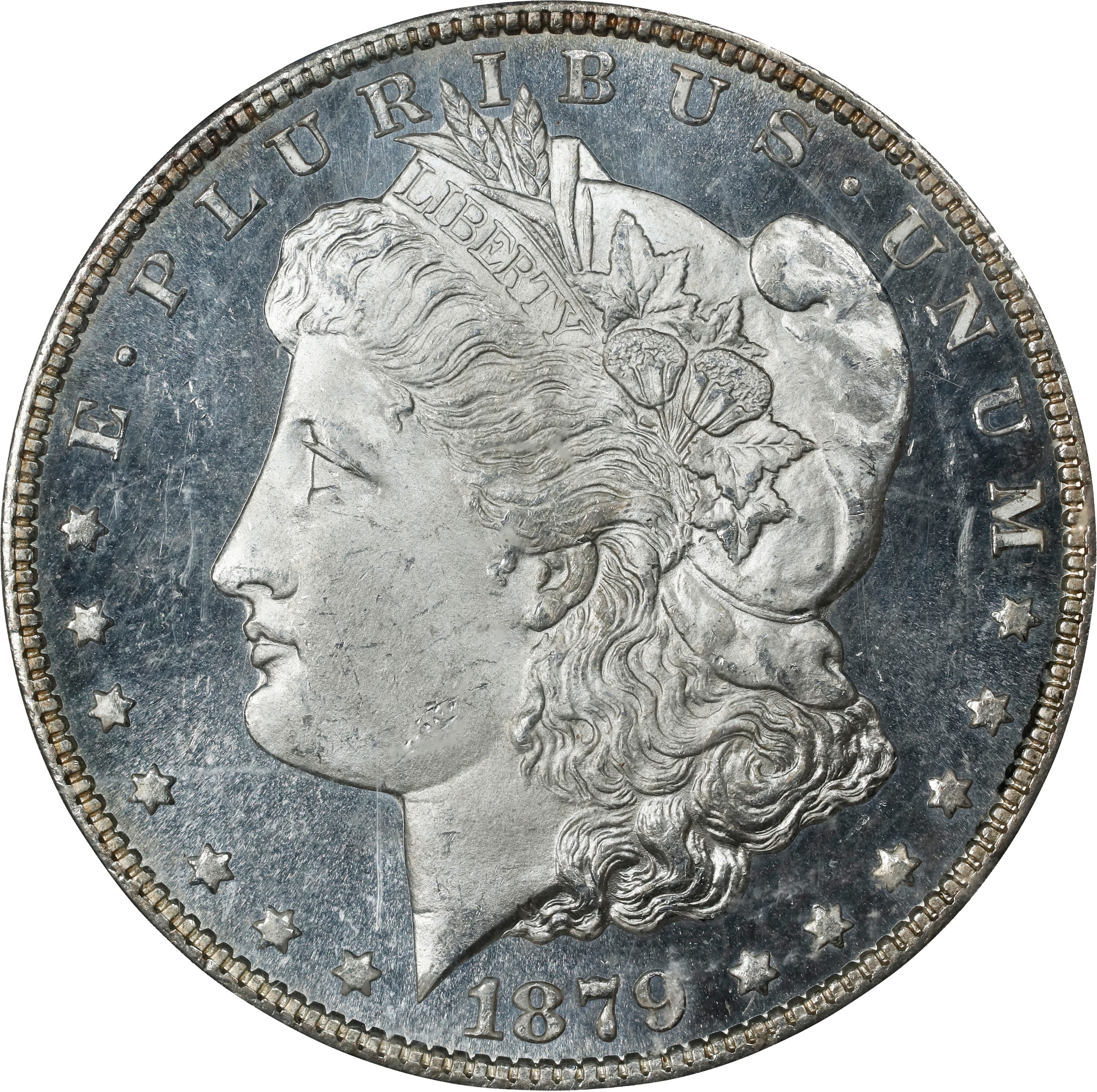 1879-S $1  MS PL AU53 PL CAC thumbnail 3