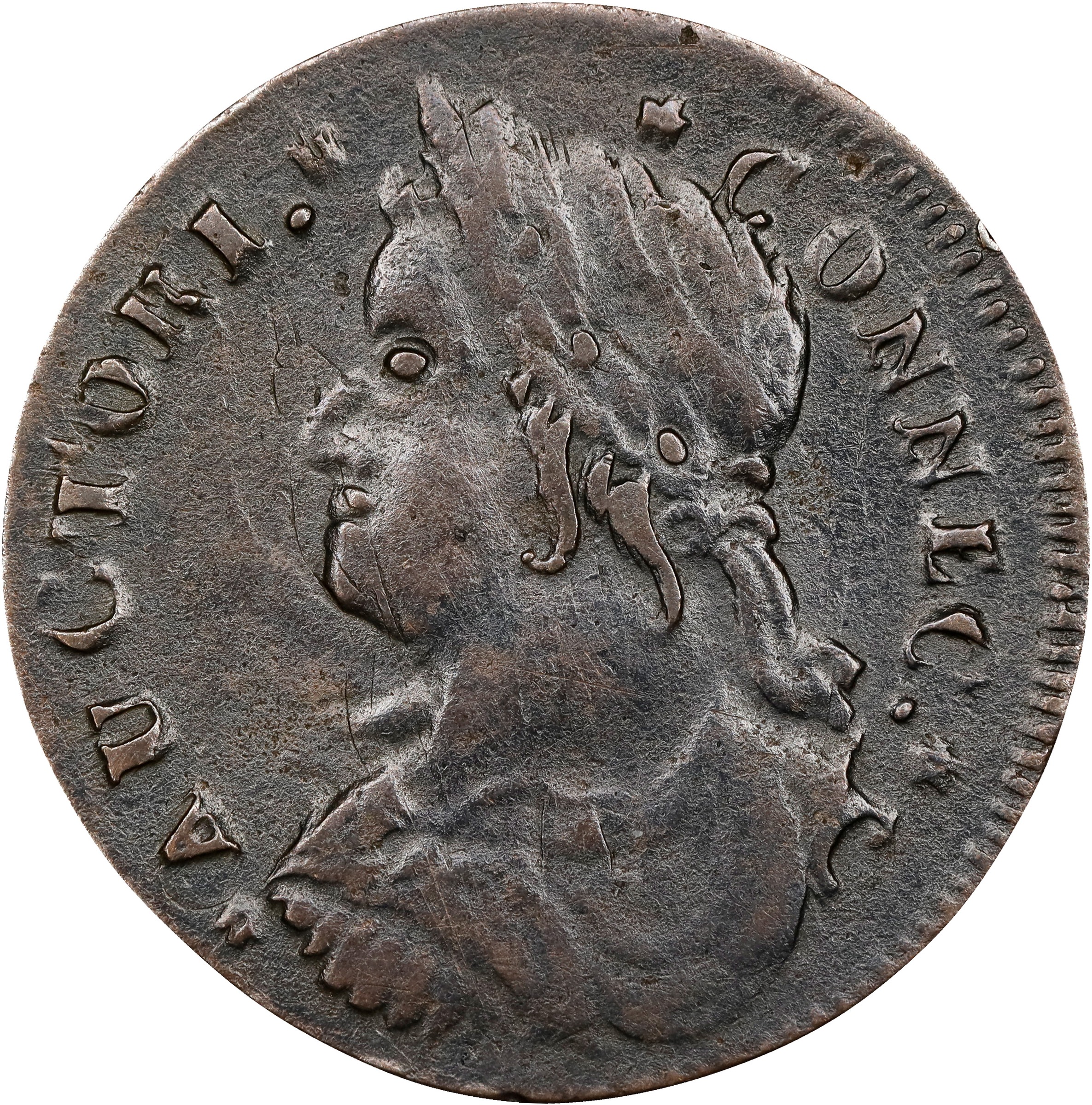 1788 Copper Connecticut, Draped Bust Left MS RB thumbnail 4