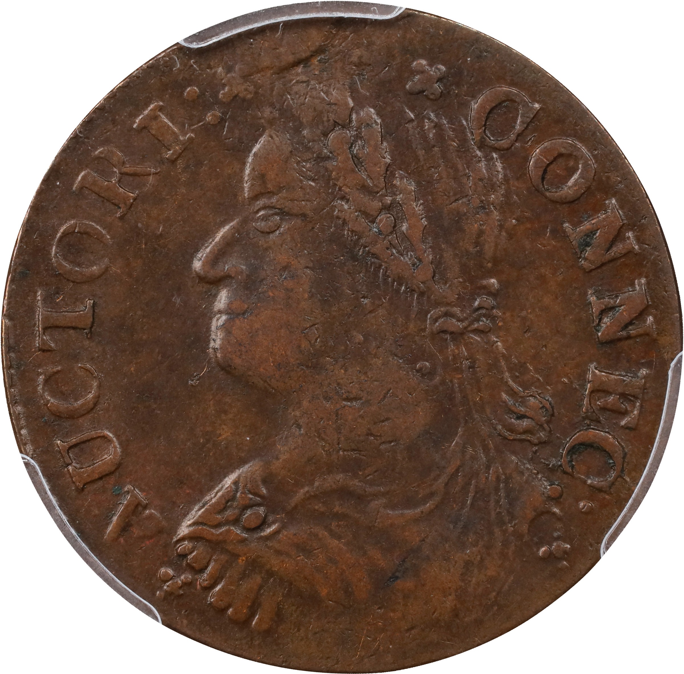 1787 Copper Connecticut, Draped Bust Left MS BN thumbnail 3
