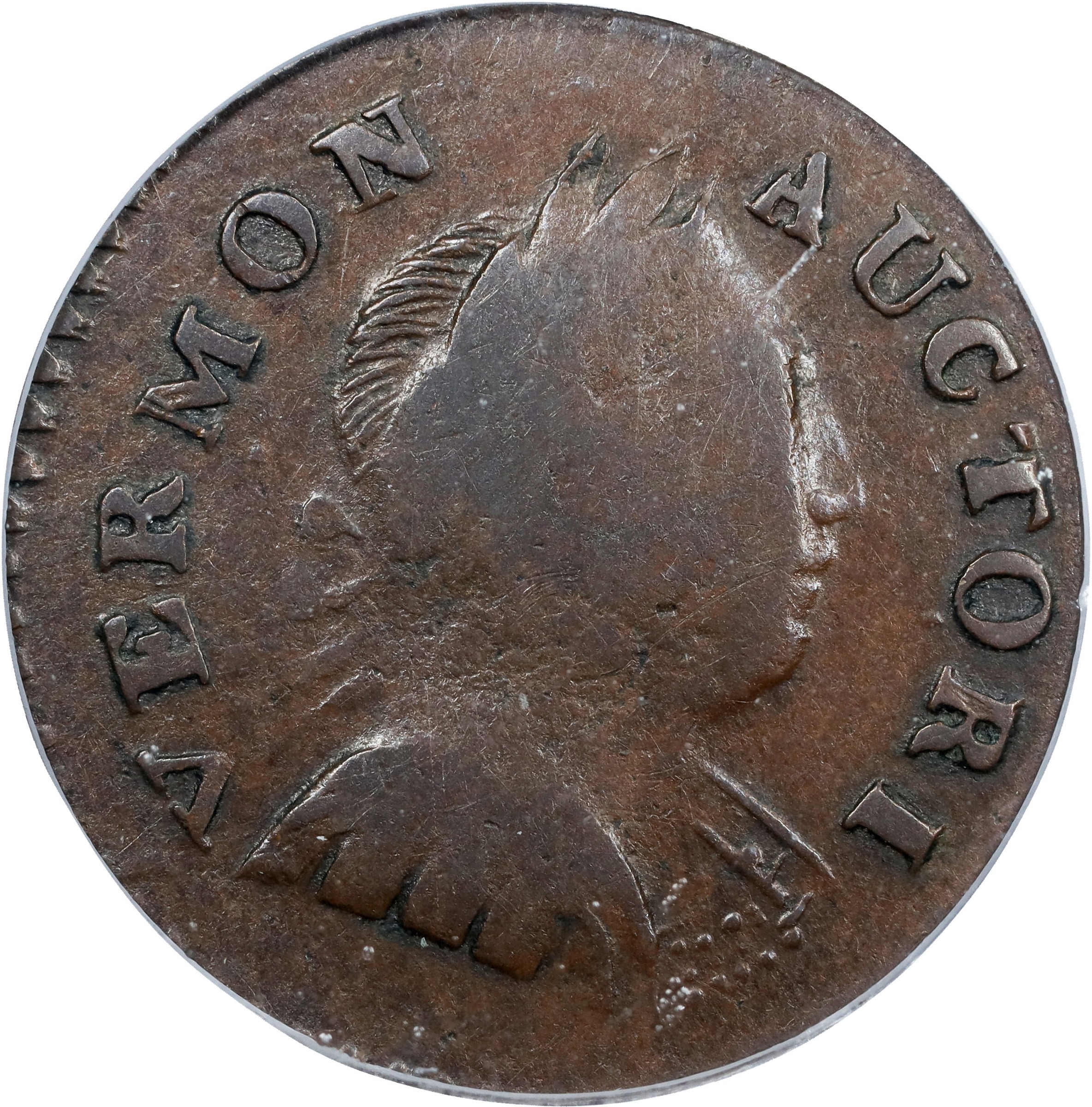 1788 Copper Vermont, Bust Right MS BN thumbnail 3