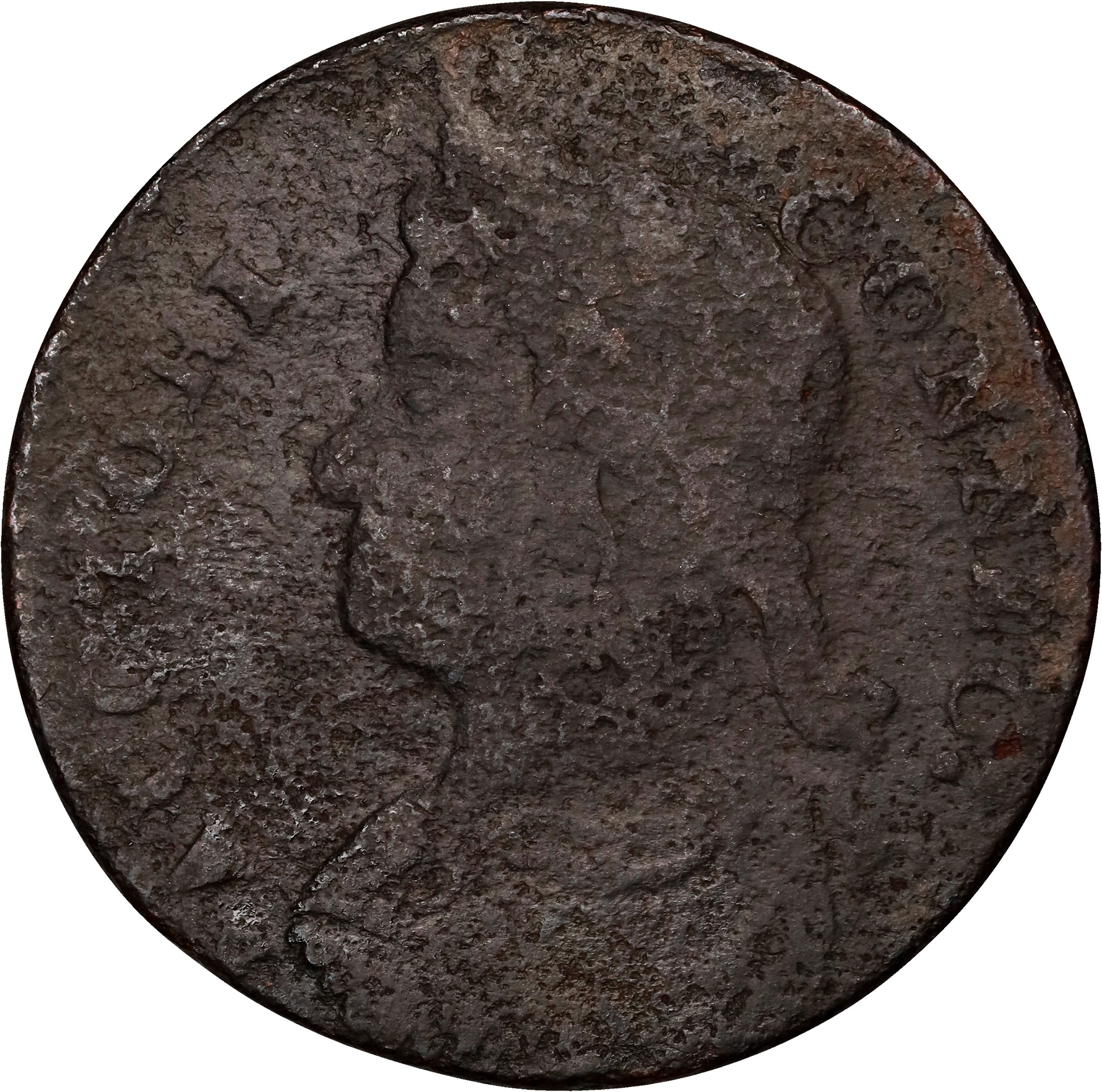 1787 Copper Connecticut, Draped Bust Left MS BN thumbnail 5
