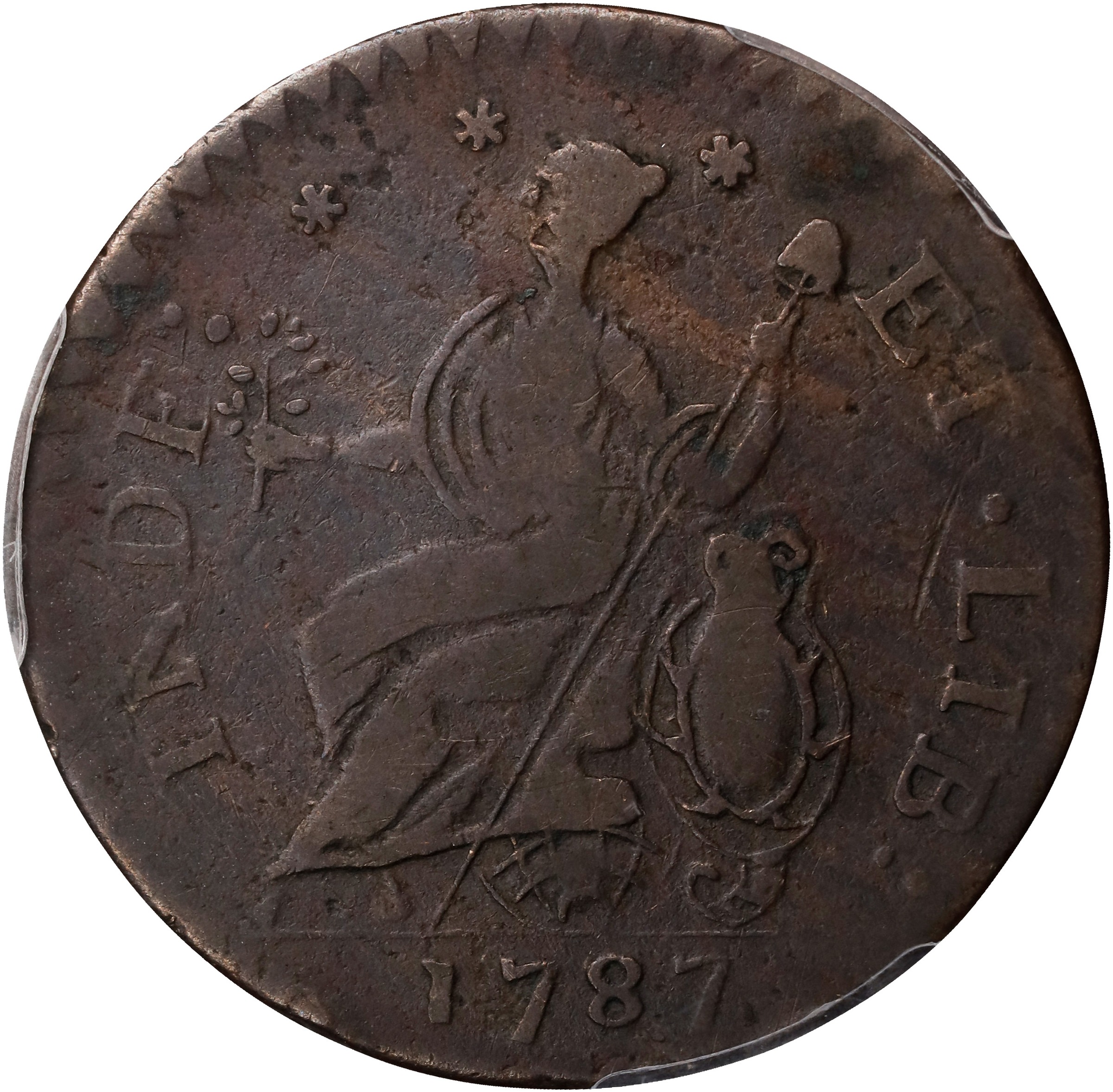 1787 Copper Connecticut, Mailed Bust Left, Laughing MS BN thumbnail 17