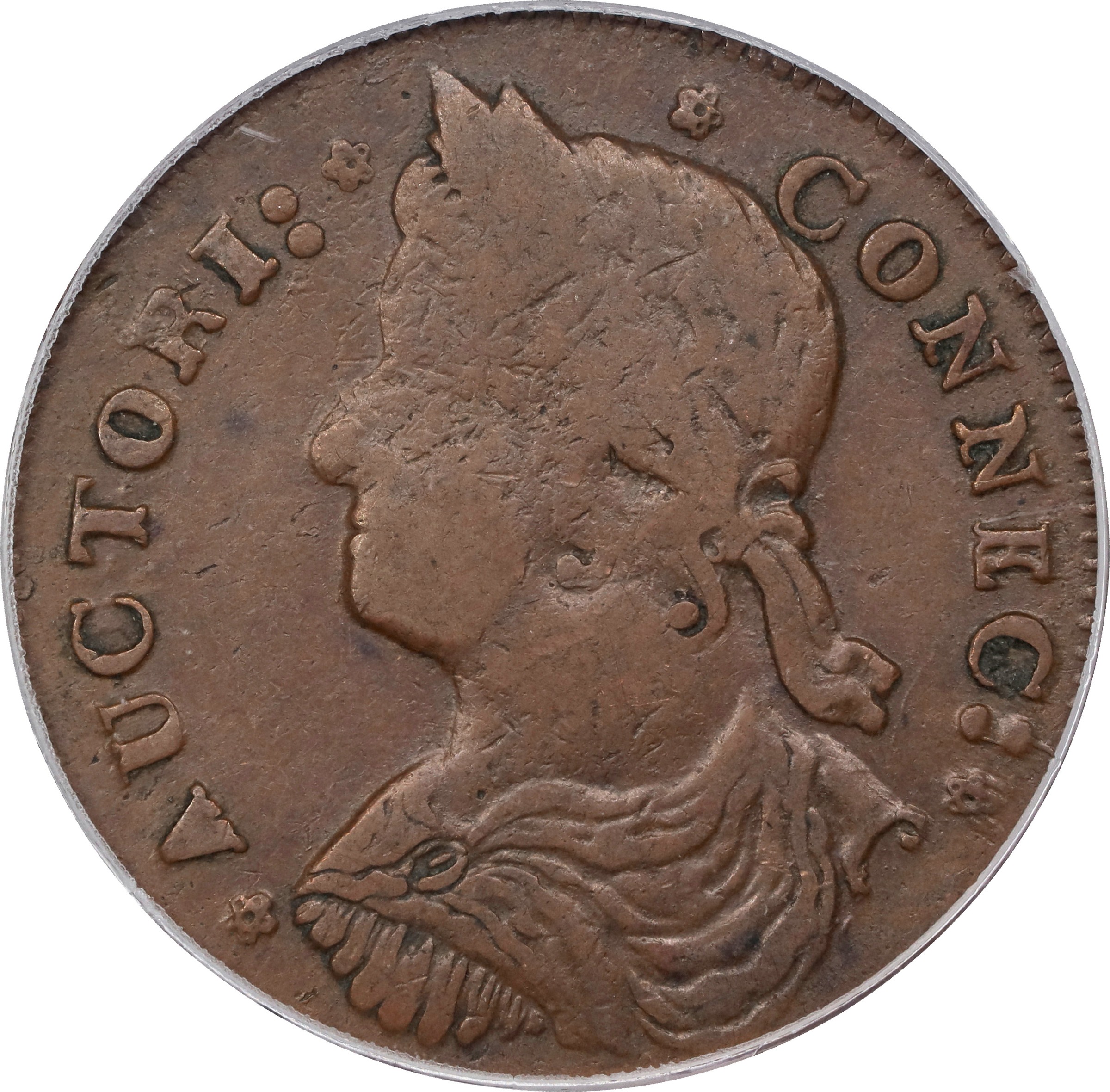 1787 Copper Connecticut, Draped Bust Left MS BN thumbnail 7
