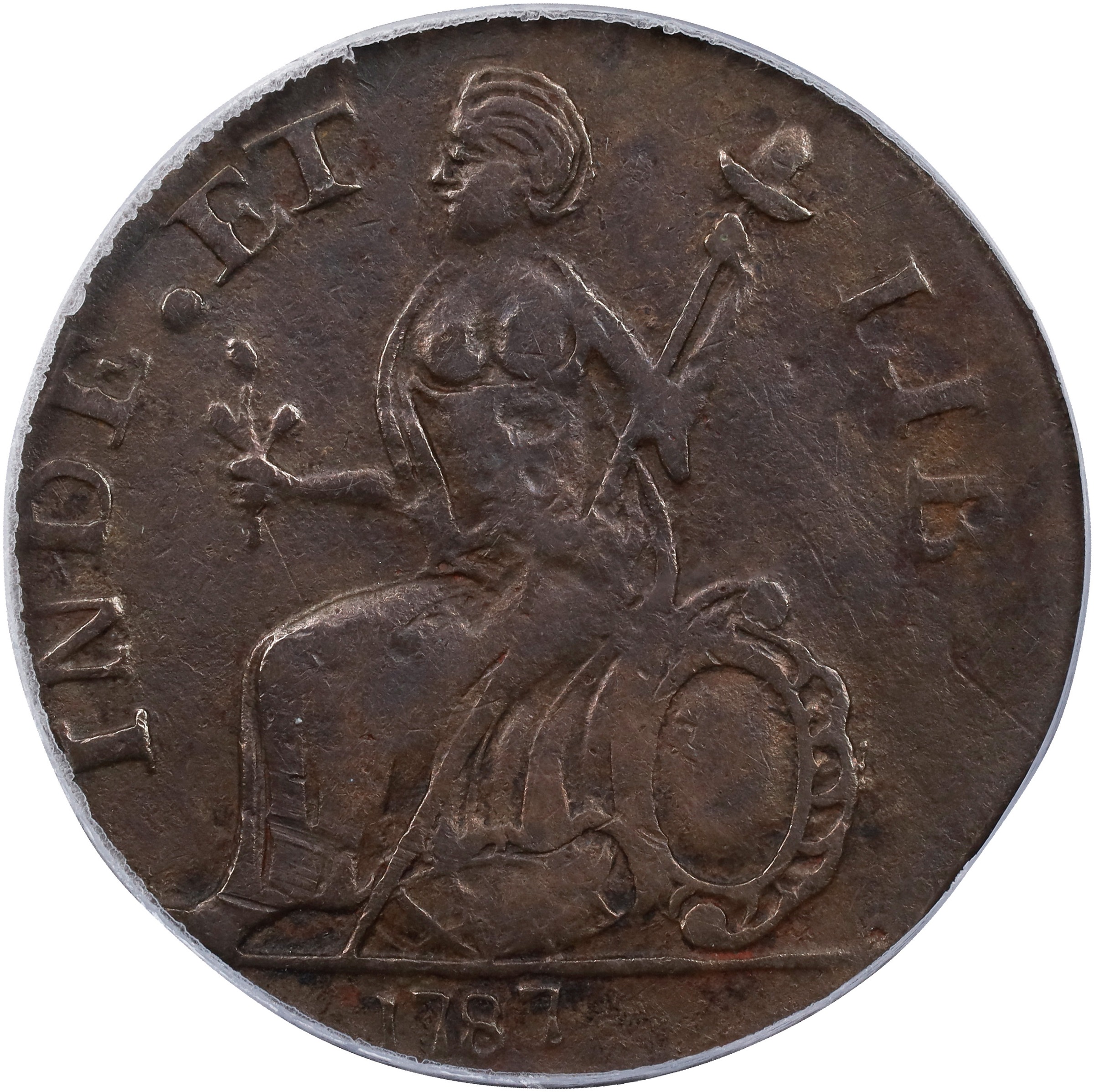 1787 Copper Connecticut, Mailed Bust Right, Mutton MS BN thumbnail 7