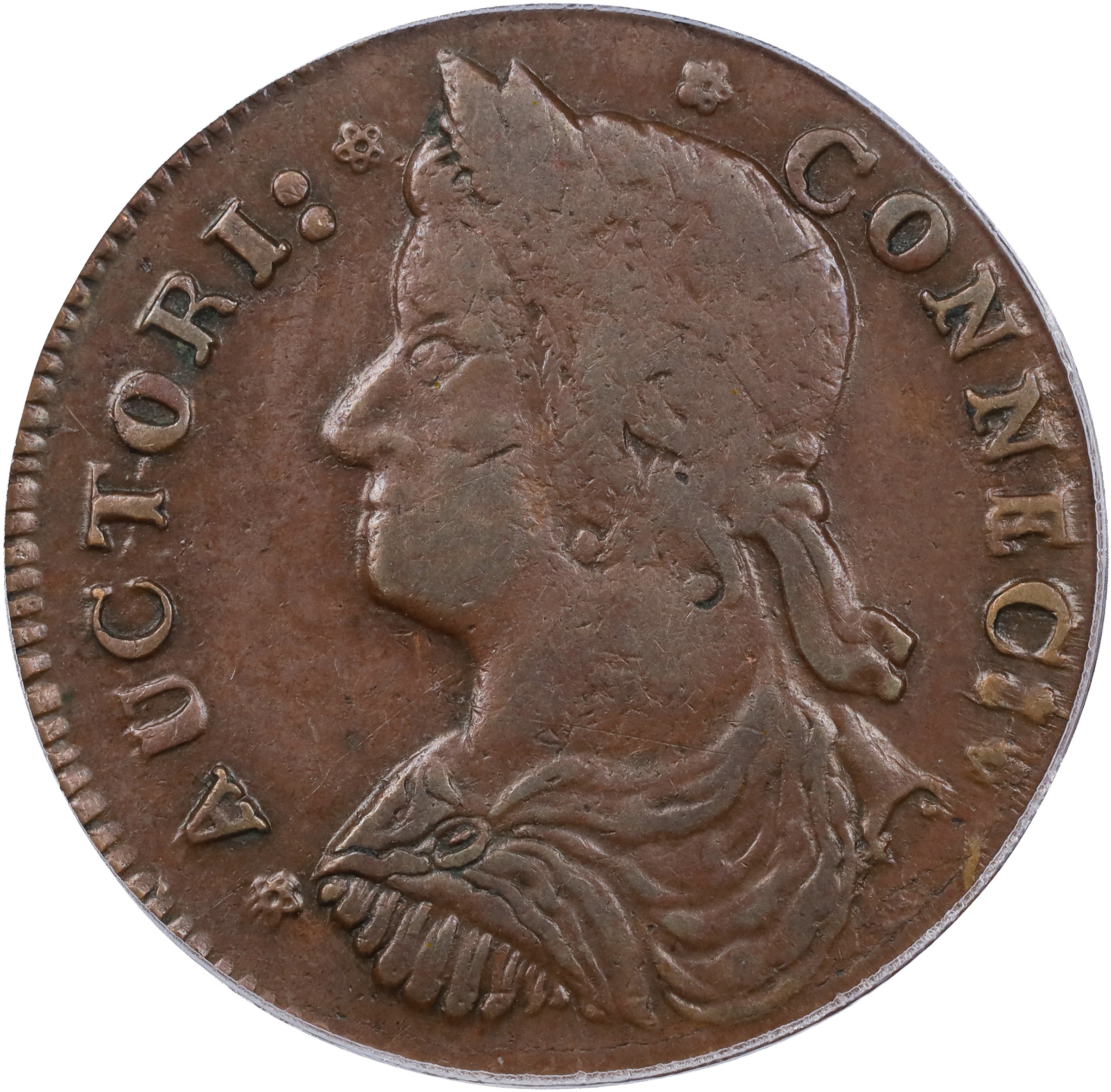 1787 Copper Connecticut, Draped Bust Left MS BN thumbnail 8