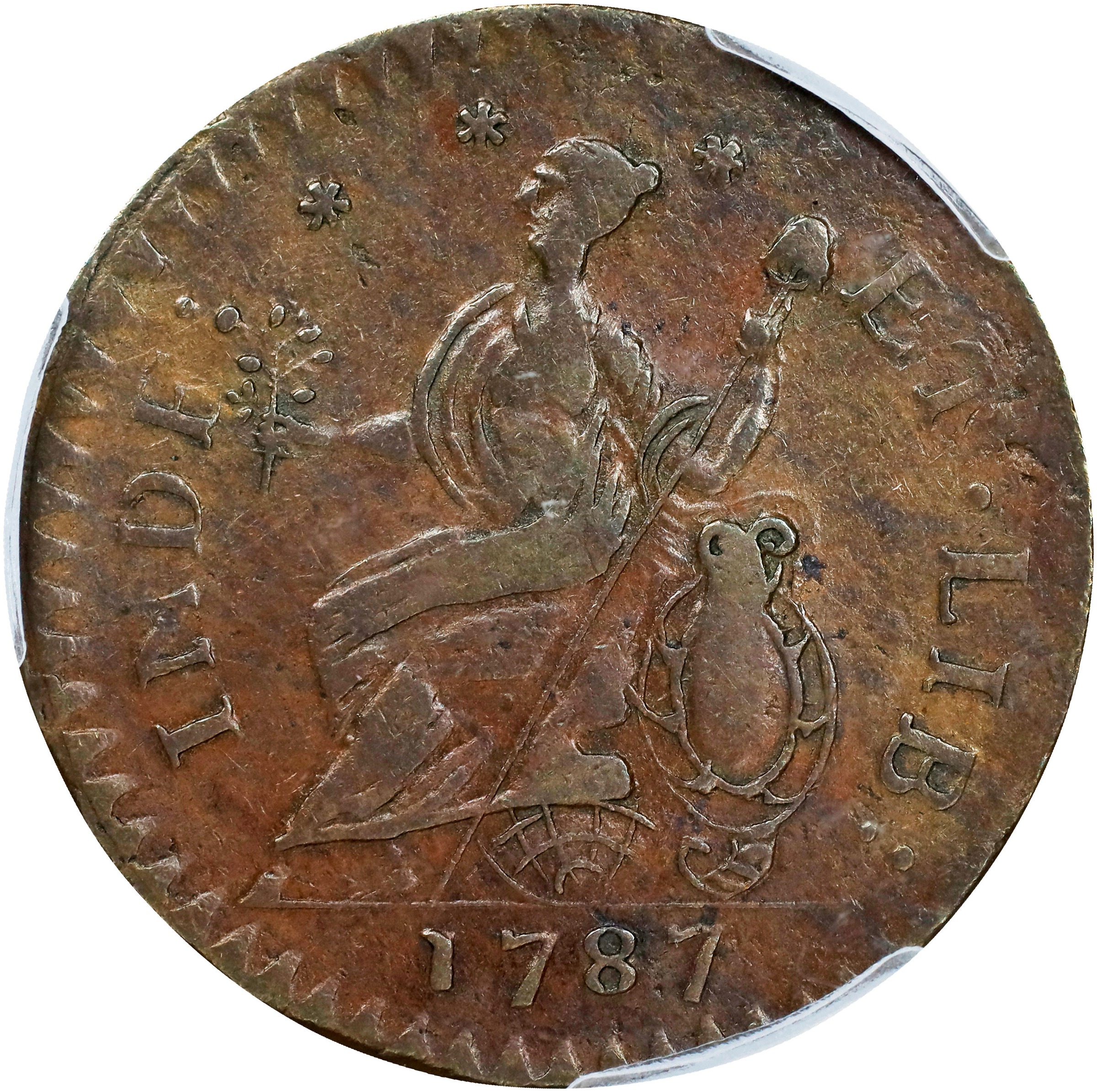 1787 Copper Connecticut, Mailed Bust Left, Laughing MS BN thumbnail 19