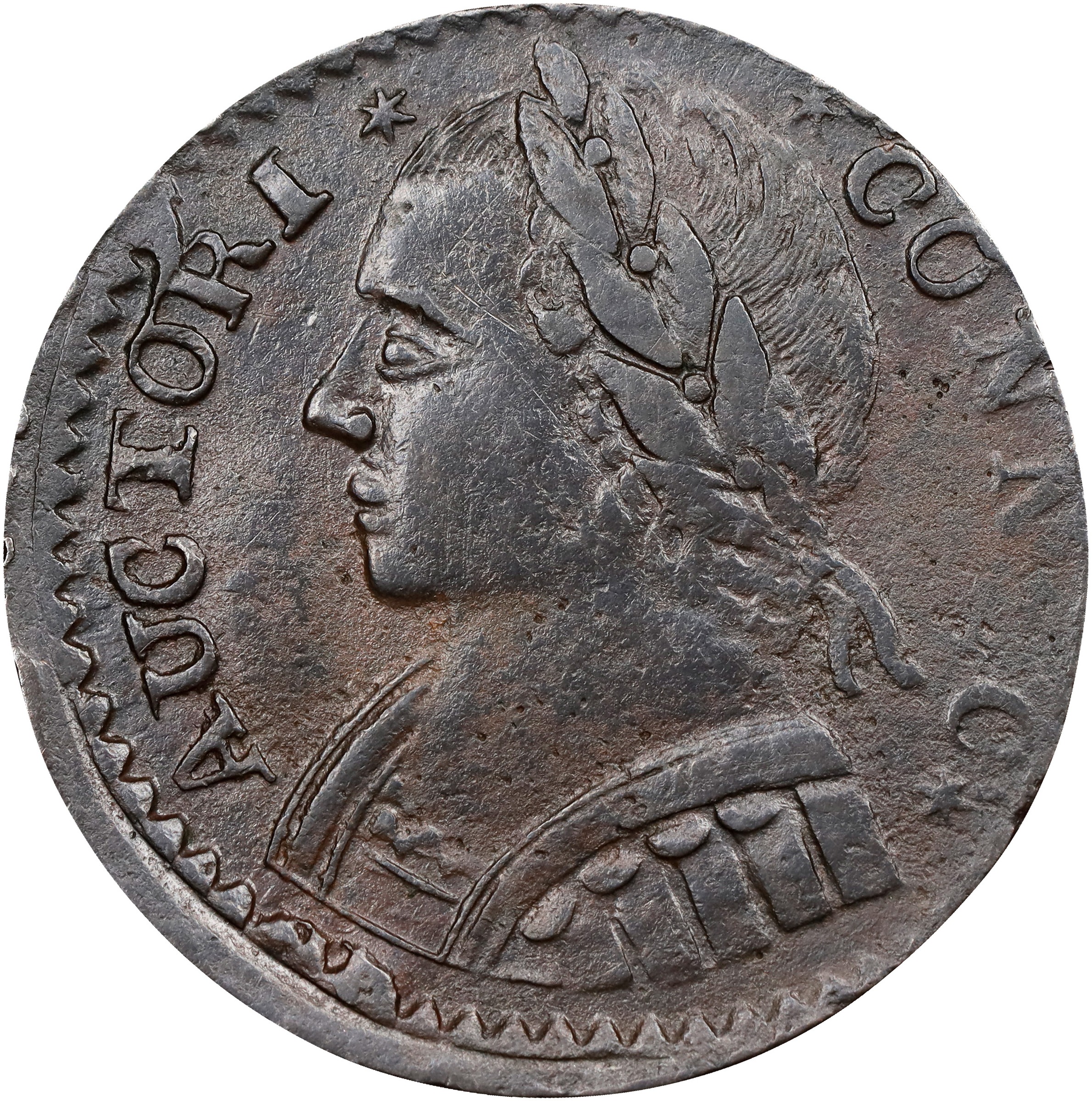 1787 Copper Connecticut, Mailed Bust Left MS BN thumbnail 3