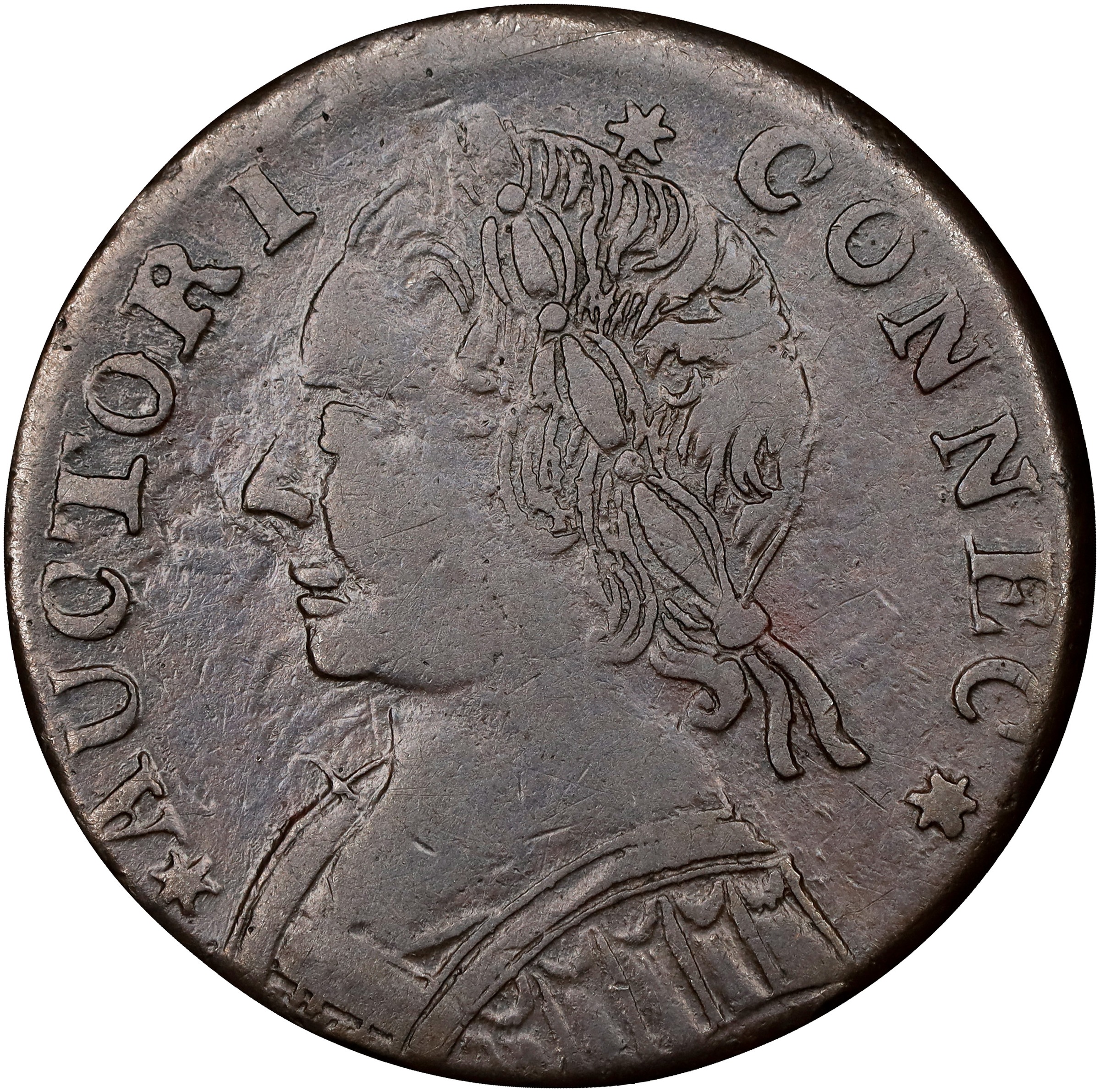 1788 Copper Connecticut, Mailed Bust Left MS BN thumbnail 2