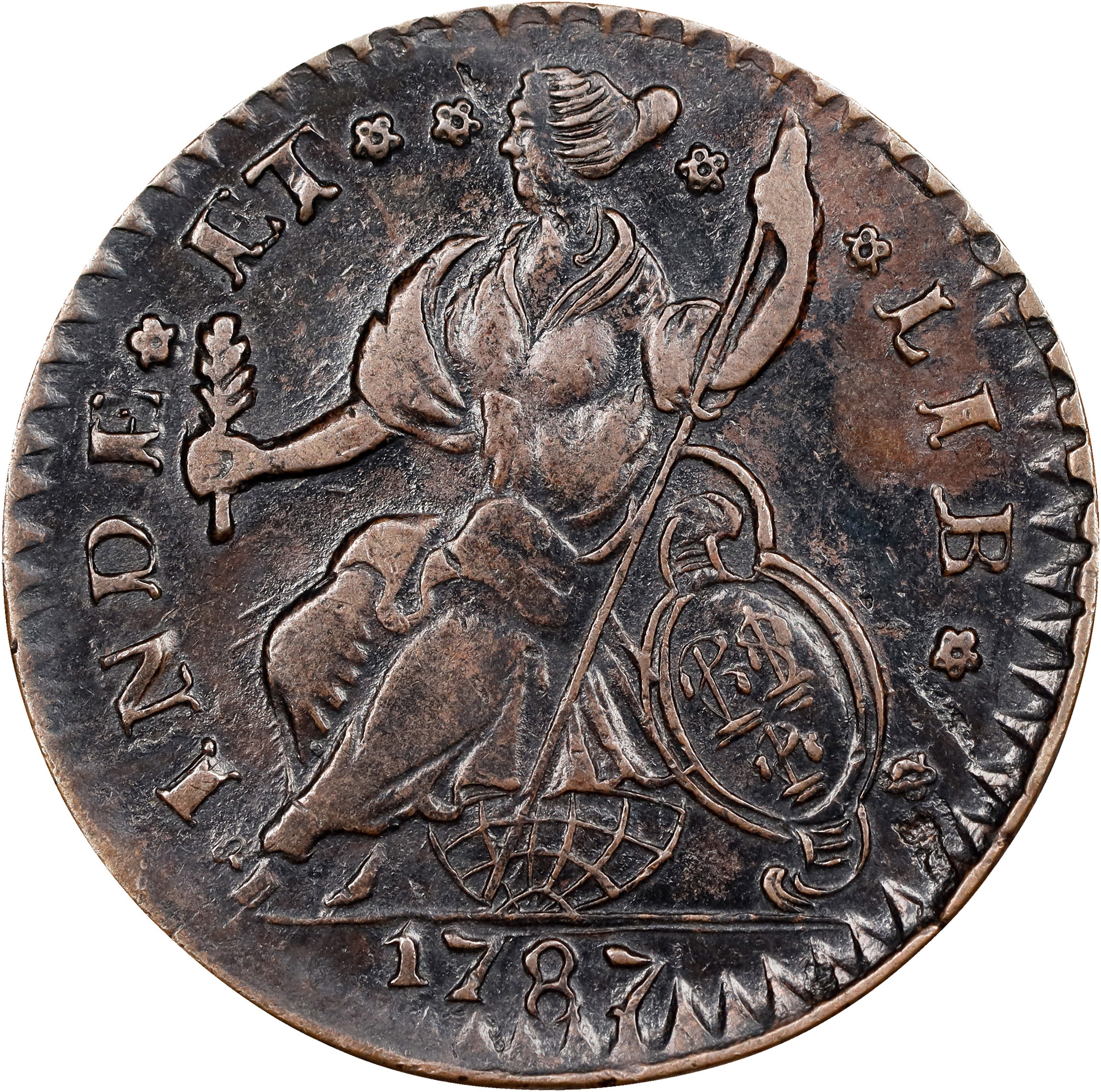 1787 Copper Connecticut, Mailed Bust Left, CONNECT, INDE MS BN thumbnail 10