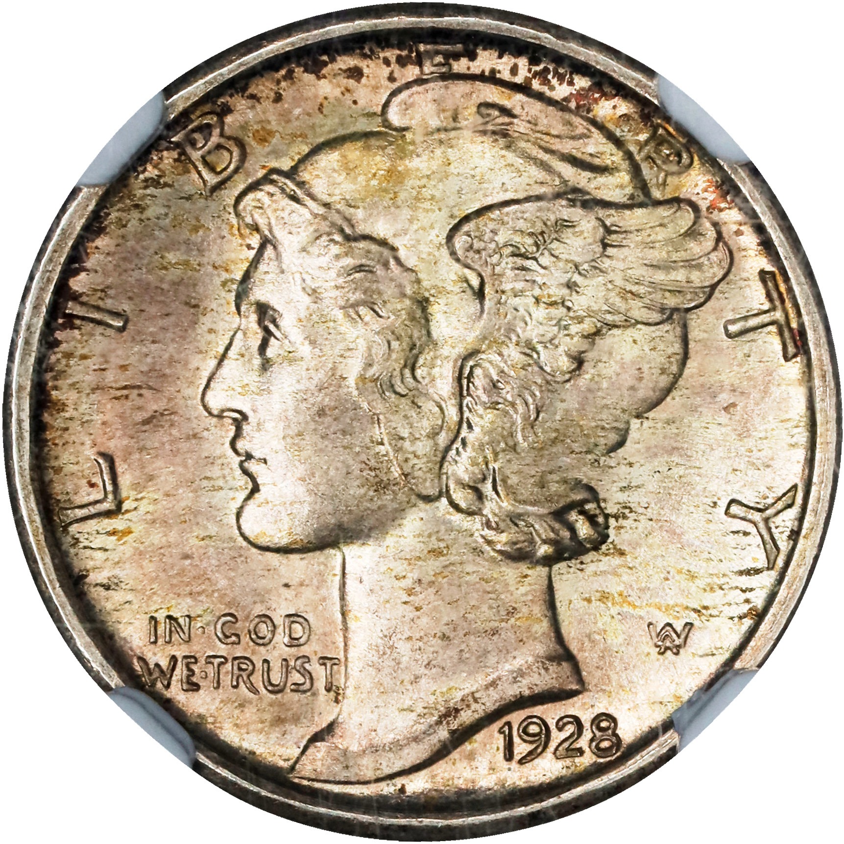 1928-S 10c MS FB MS67 FB CAC thumbnail 3