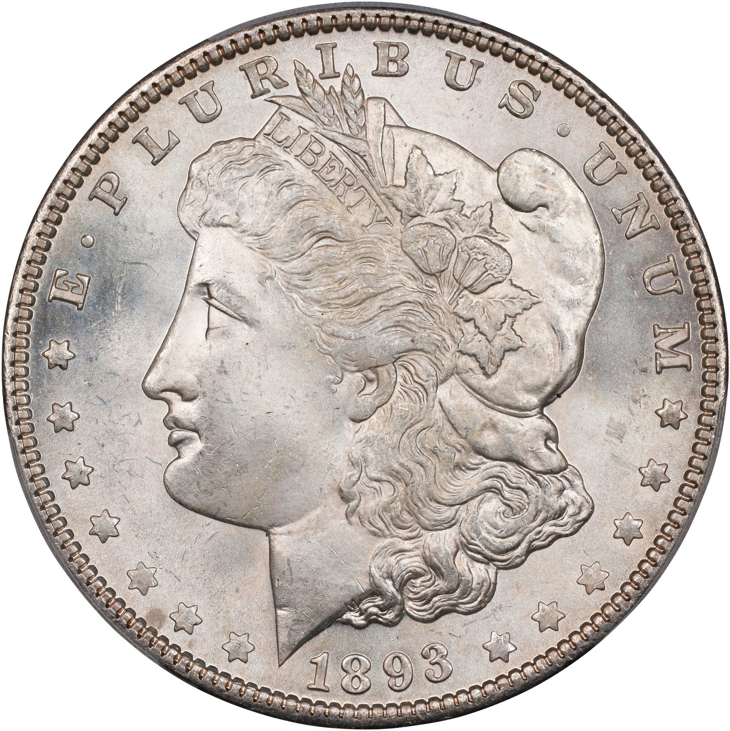 1893 $1 MS62 CAC thumbnail 4