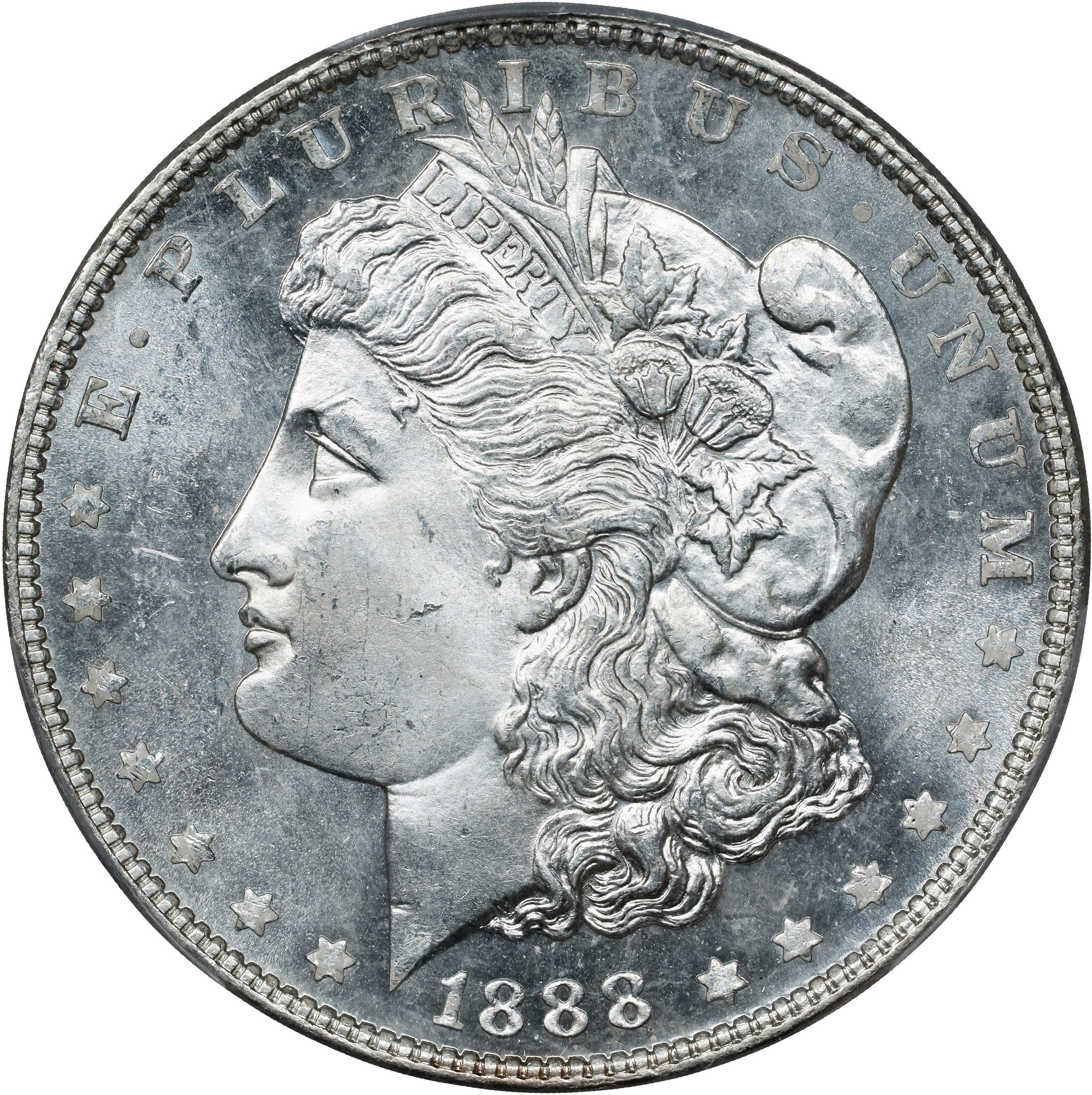 1888 $1  MS PL AU58 PL CAC thumbnail 3