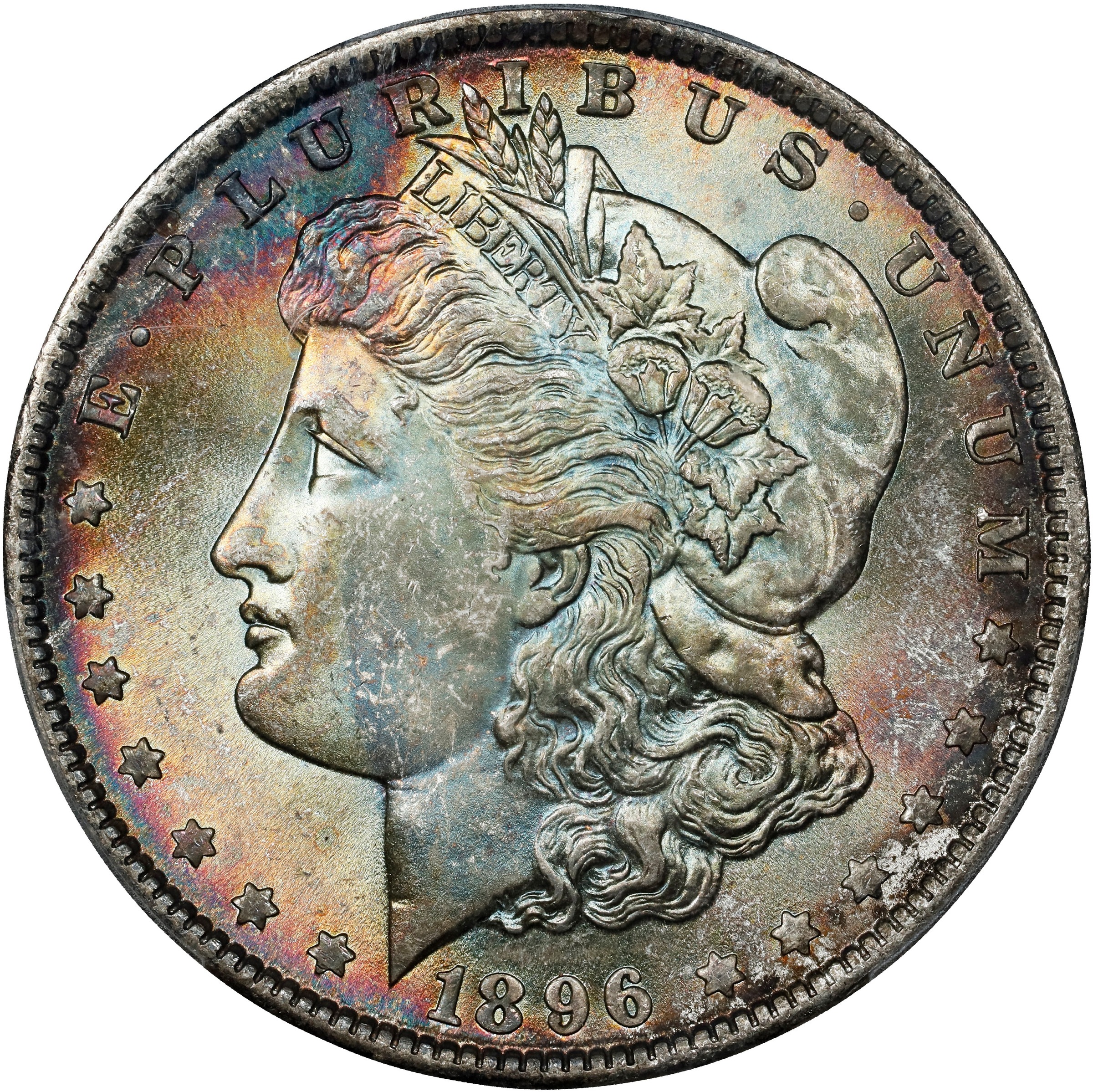 1896 $1 AU50 CAC thumbnail 4
