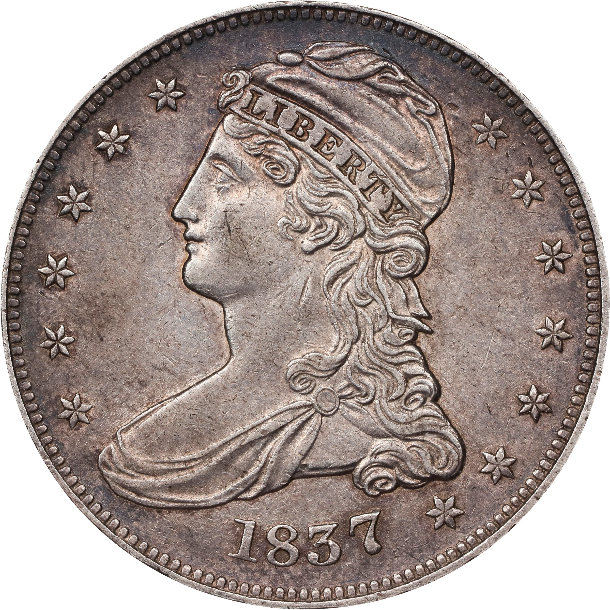 1837 50c Reeded Edge, GR-2 MS thumbnail 12
