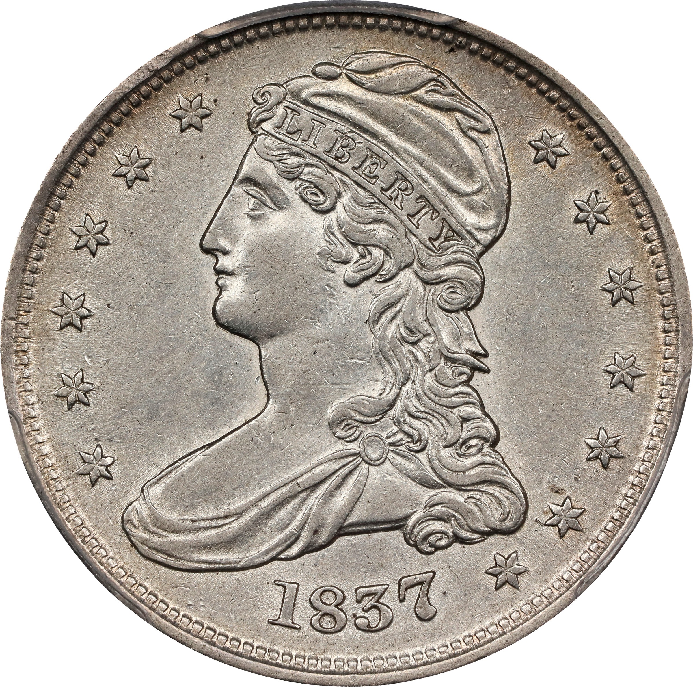 1837 50c Reeded Edge, GR-2 MS67 CAC thumbnail 21
