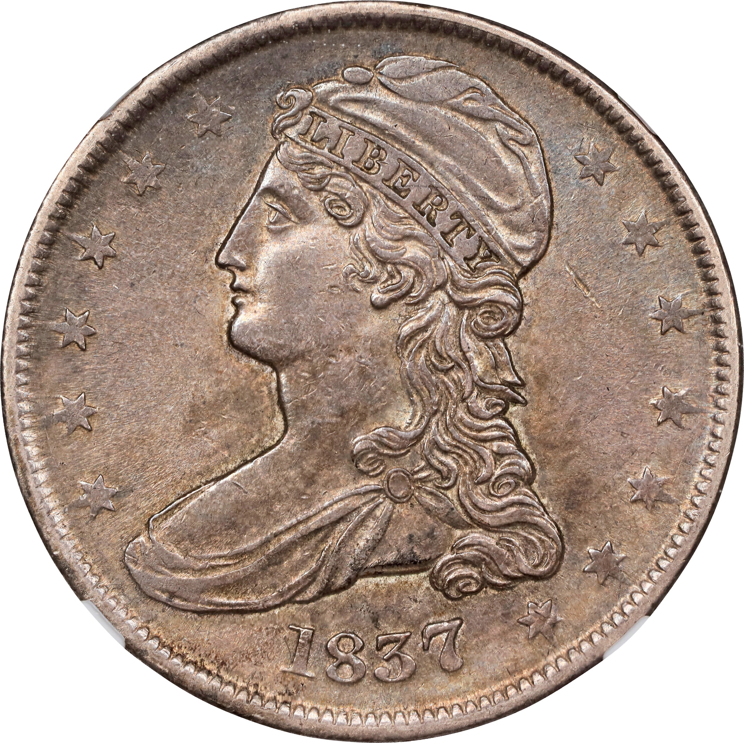 1837 50c Reeded Edge, GR-2 MS67 CAC thumbnail 22