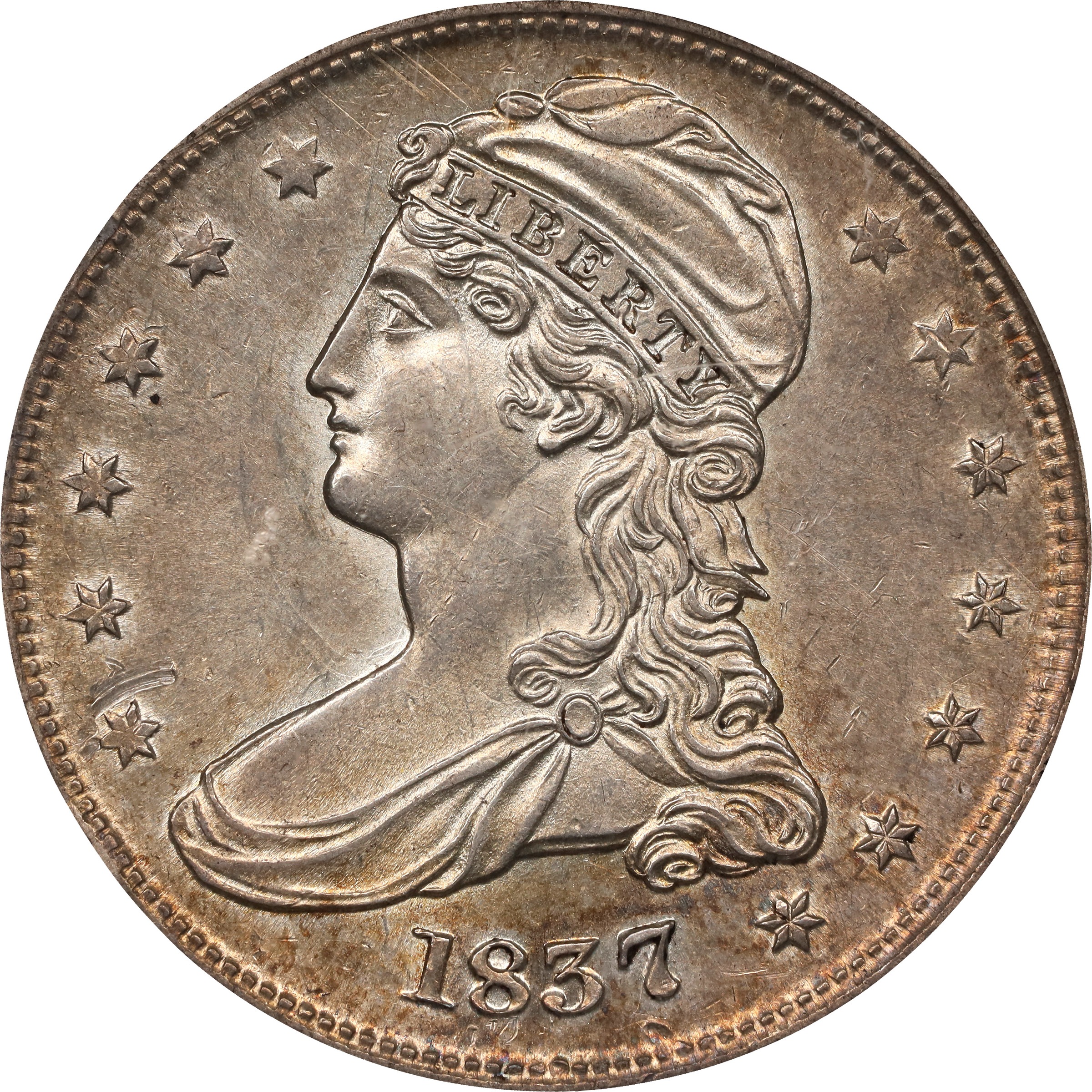 1837 50c Reeded Edge, GR-2 MS67 CAC thumbnail 23