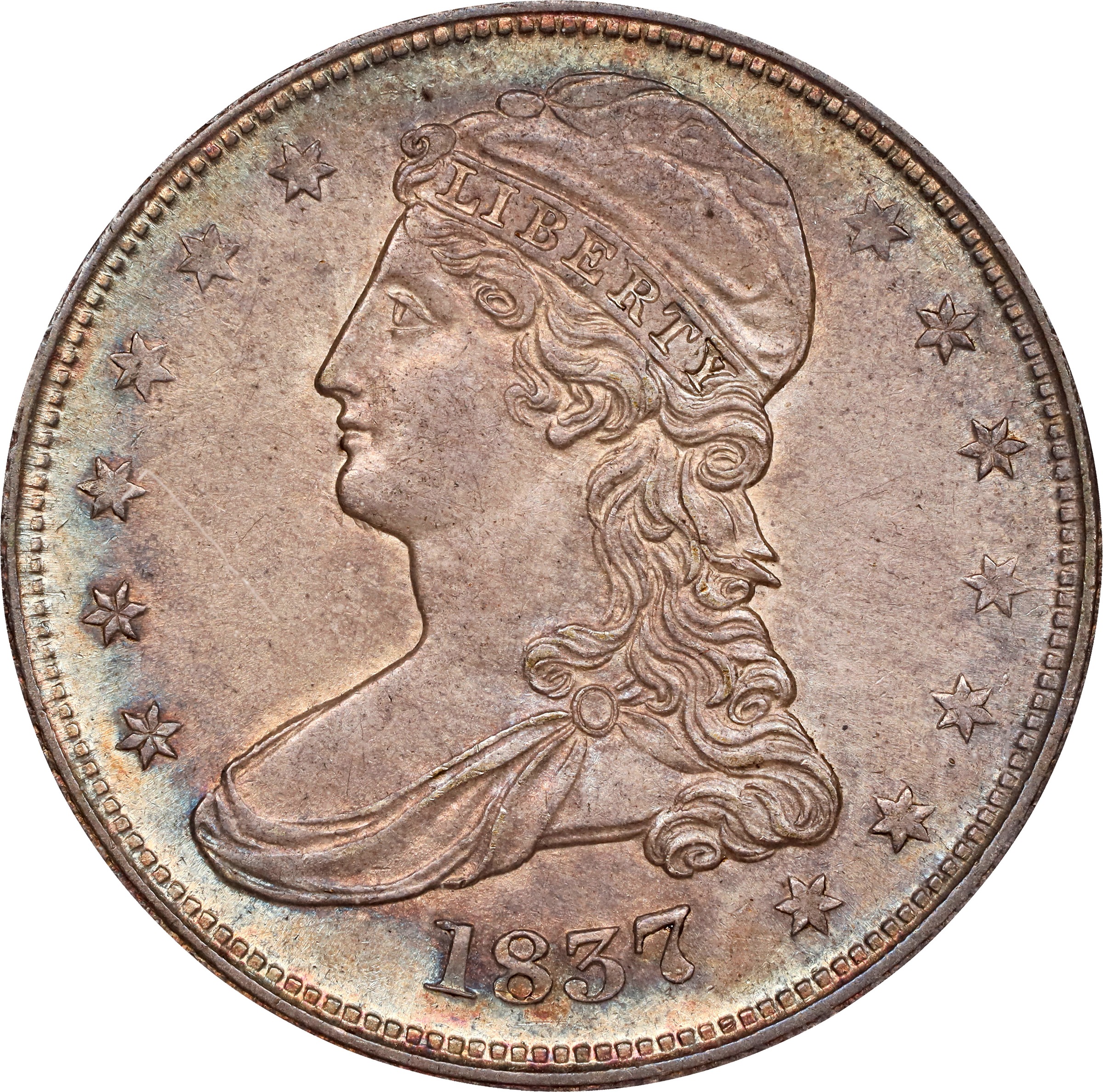 1837 50c Reeded Edge, GR-2 MS67 CAC thumbnail 24