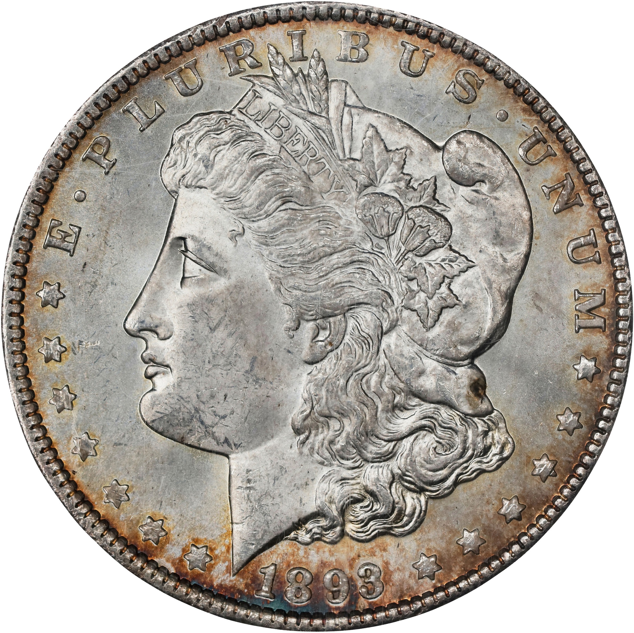 1893 $1 MS62 CAC thumbnail 5