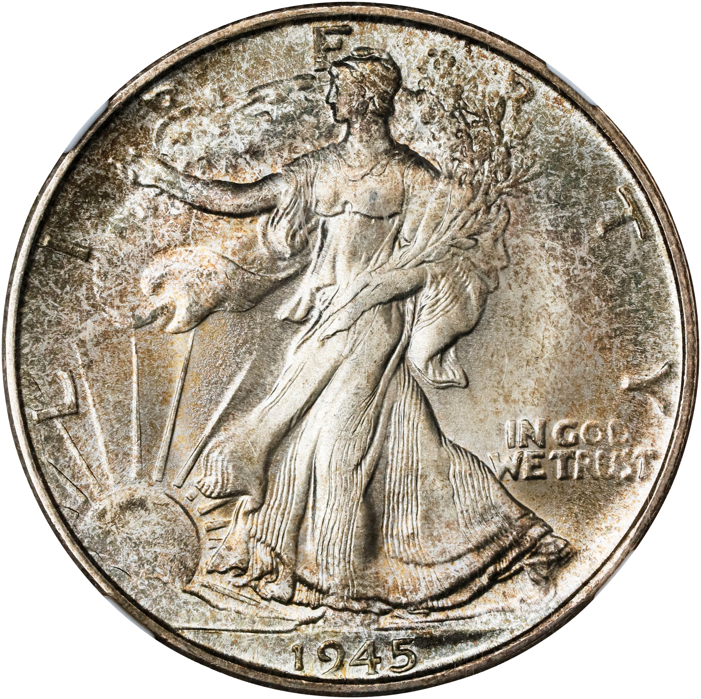 1945-S 50c VF20 CAC thumbnail 3