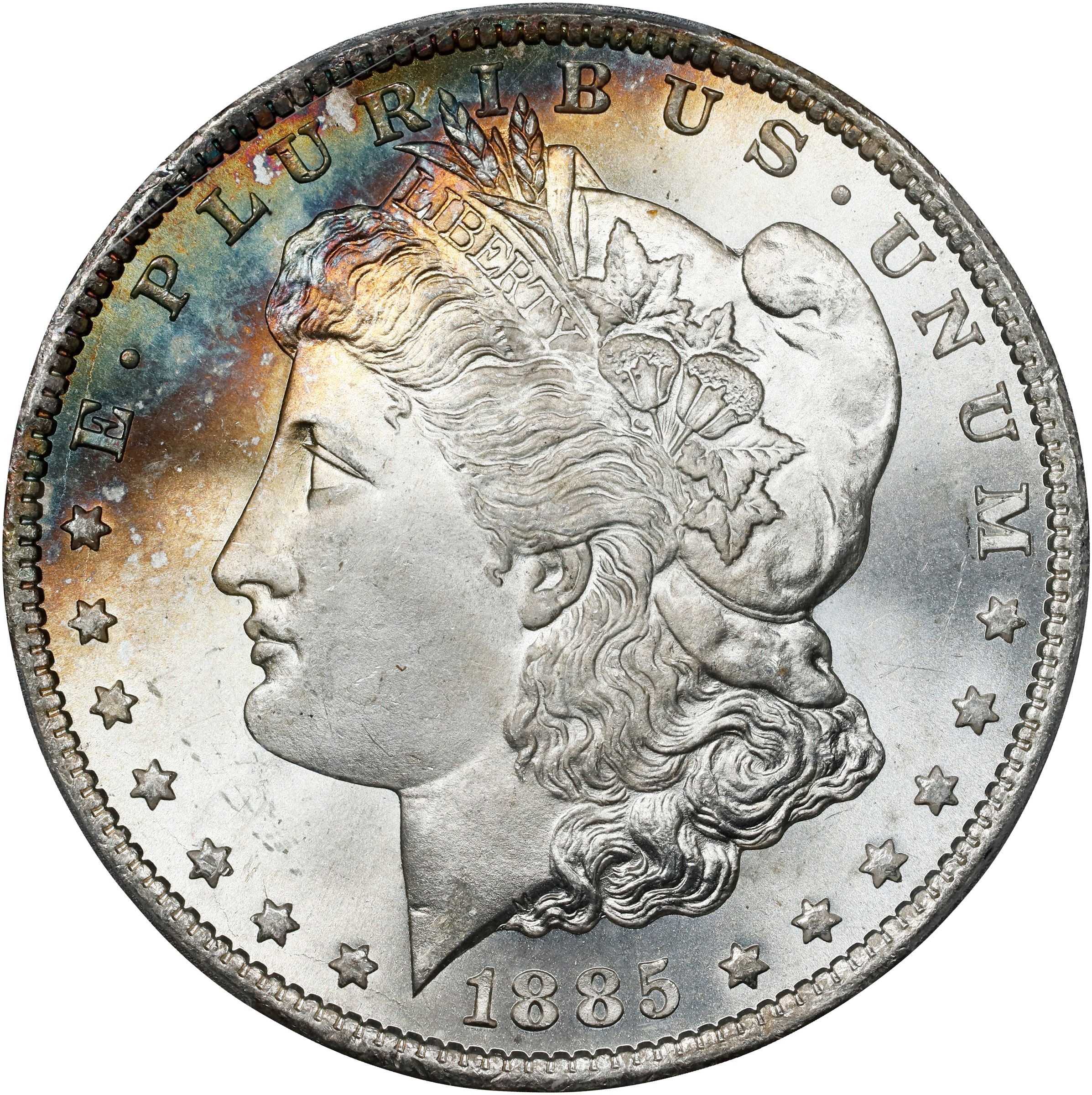 1885-CC $1 AU53 CAC thumbnail 4