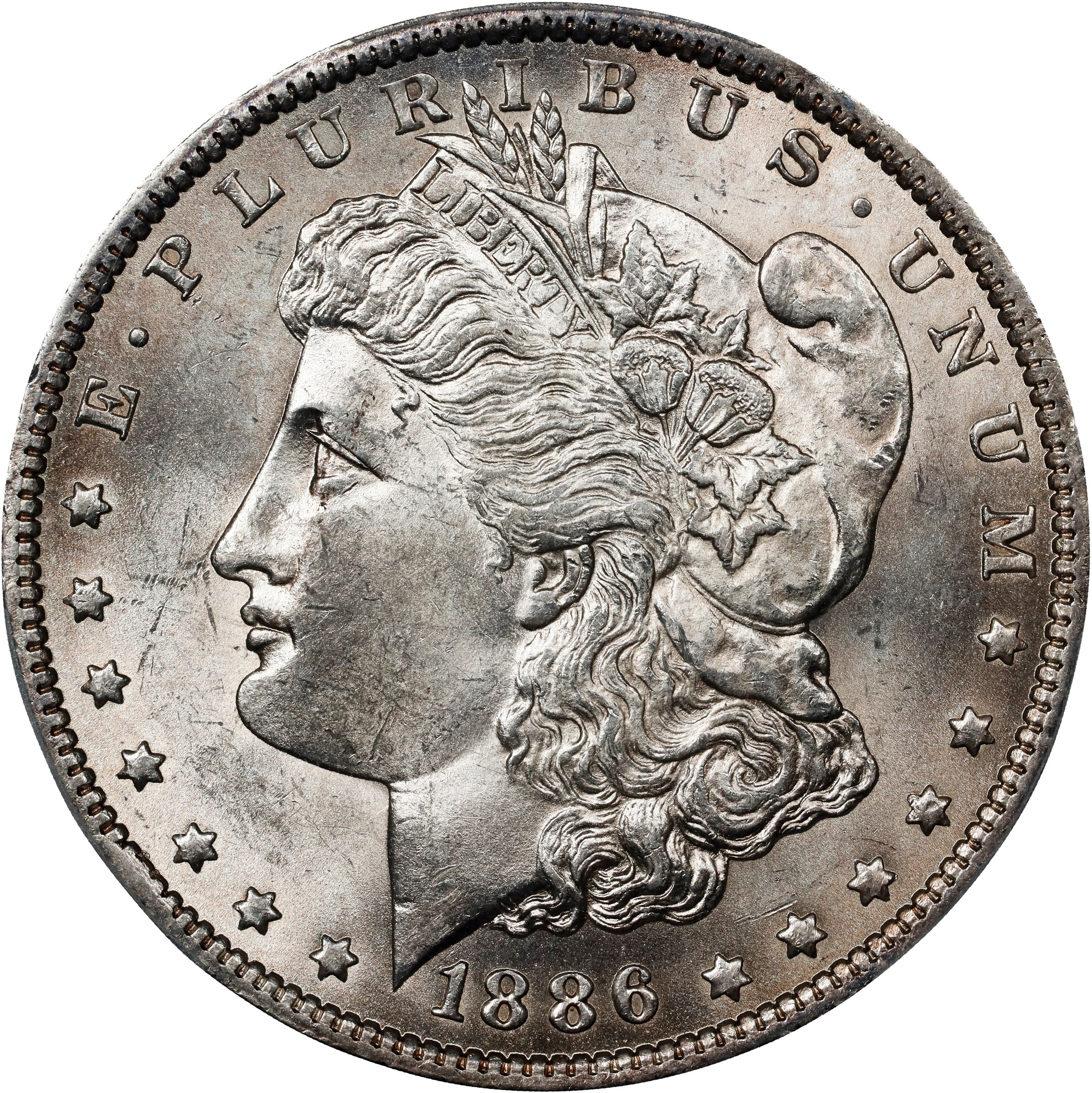 1886-O $1  Clashed Rev. BER, Multiple, VAM-1A2 XF45 thumbnail 3