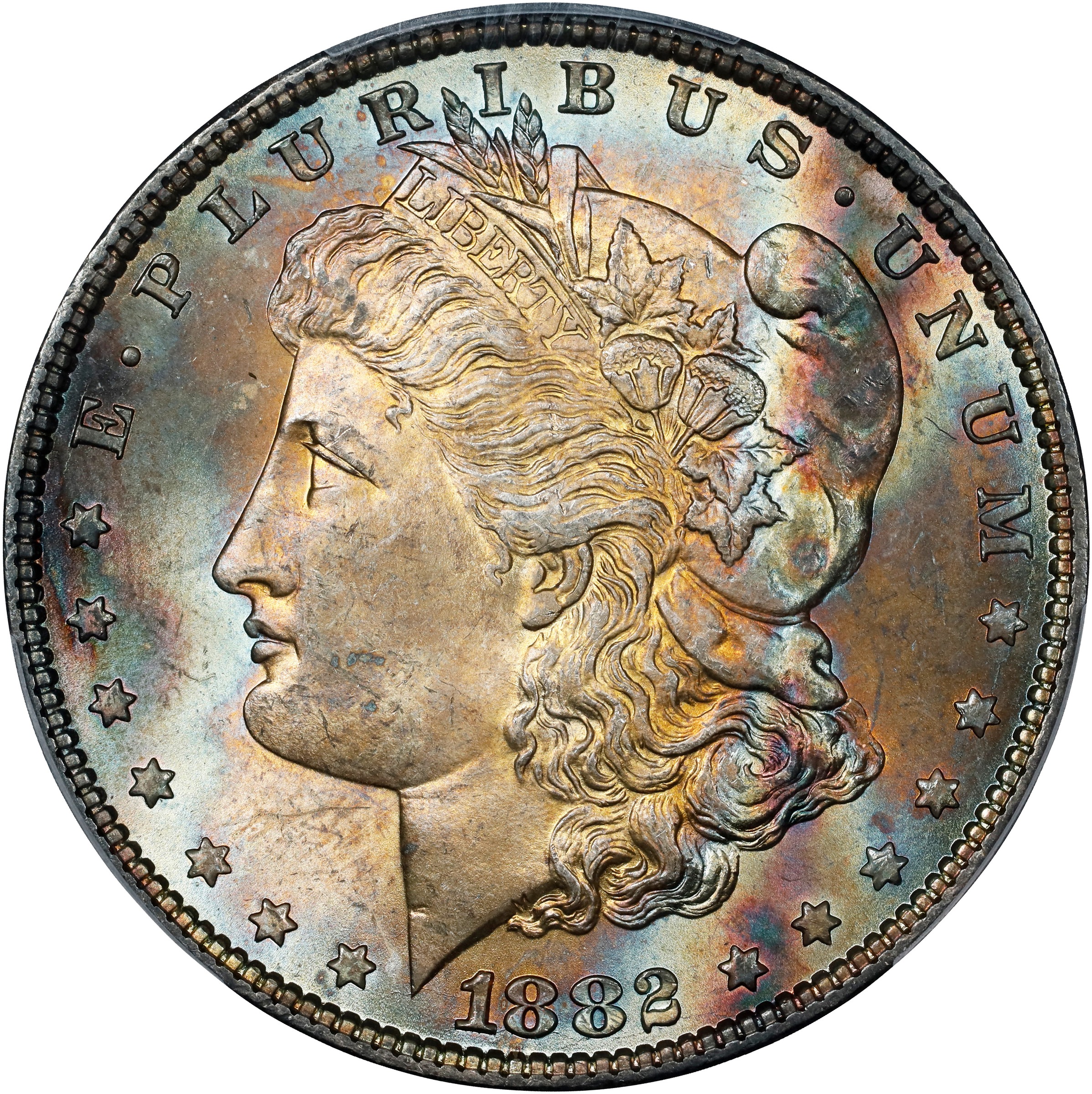1882 $1 F15 CAC thumbnail 3