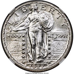 image for: 1927-S 25C MS64 Full Head NGC....