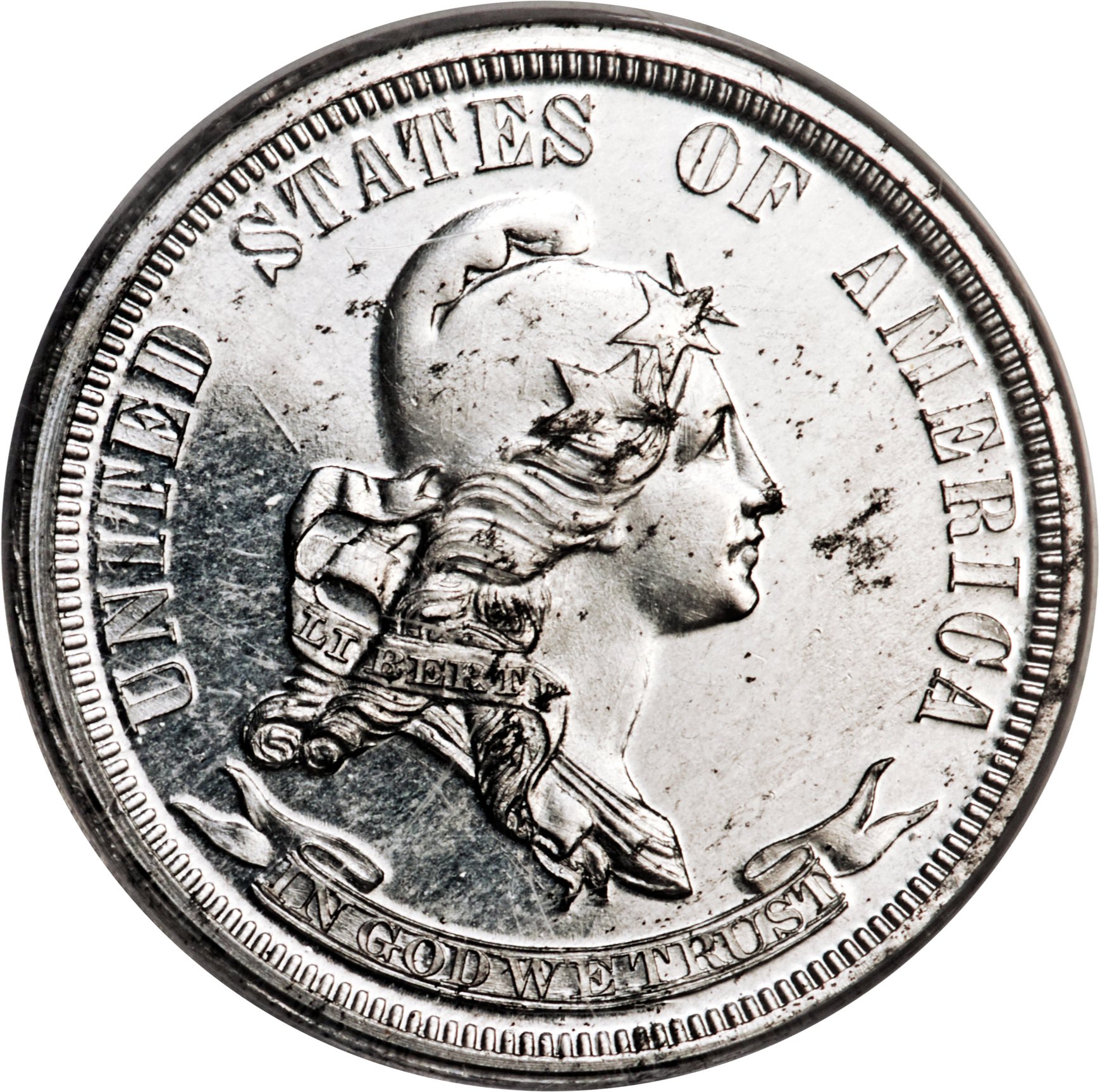 image for: 1869 25C Standard Silver Quarter Dollar, Judd-725, Pollock-806, High R.7, PR64 PCGS....