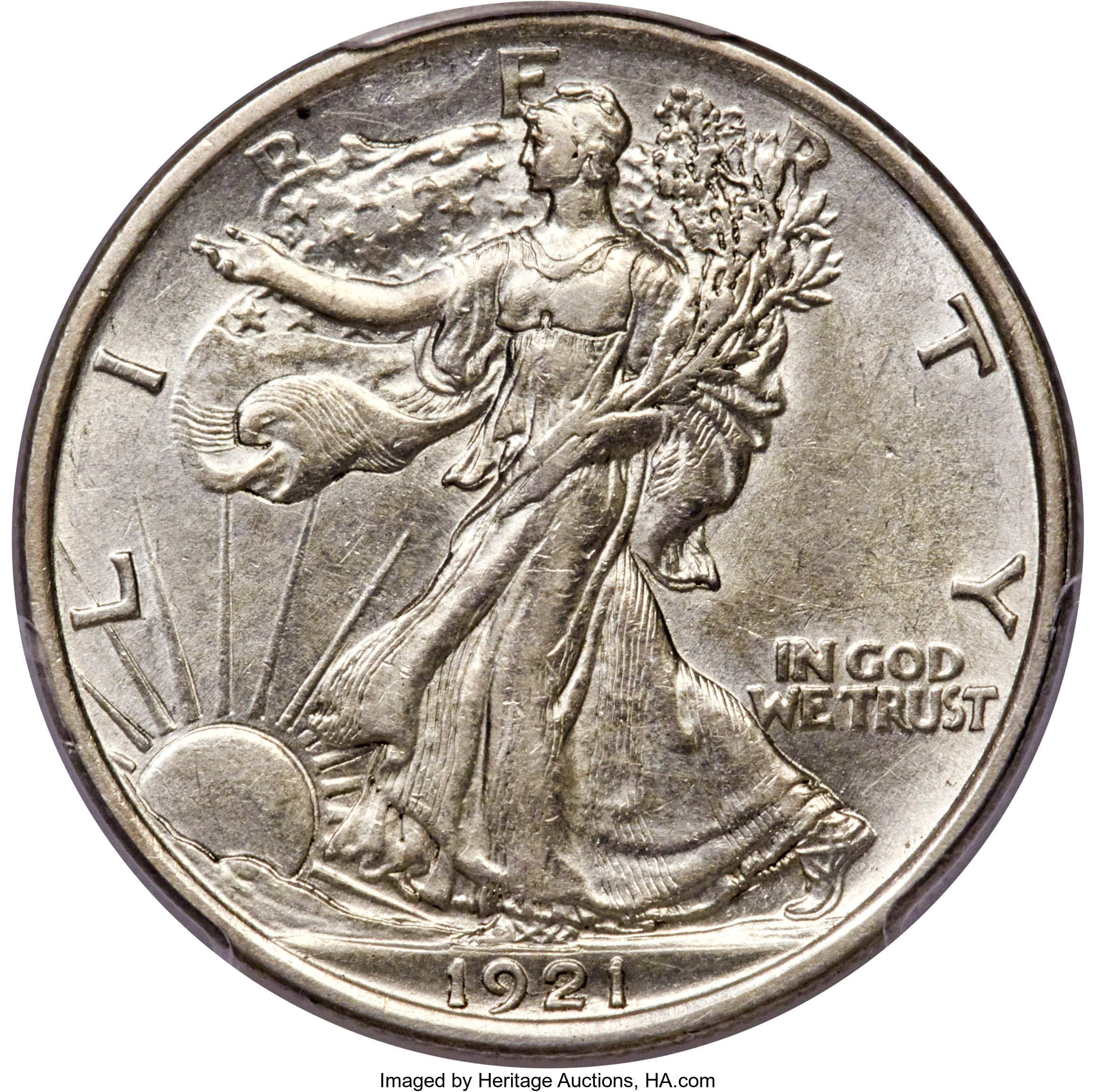 1921 50C AU53 PCGS Secure. ...
